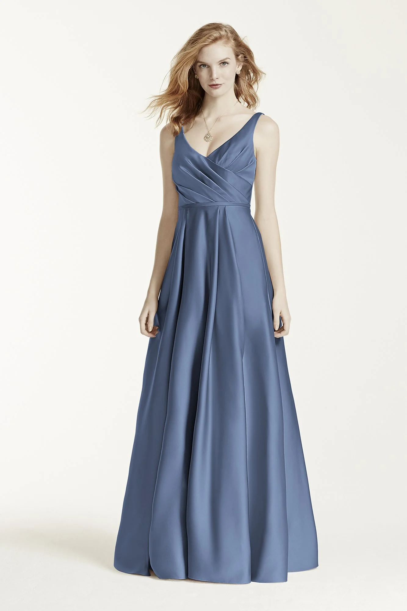 Long Satin Tank Ball Gown - Image 55