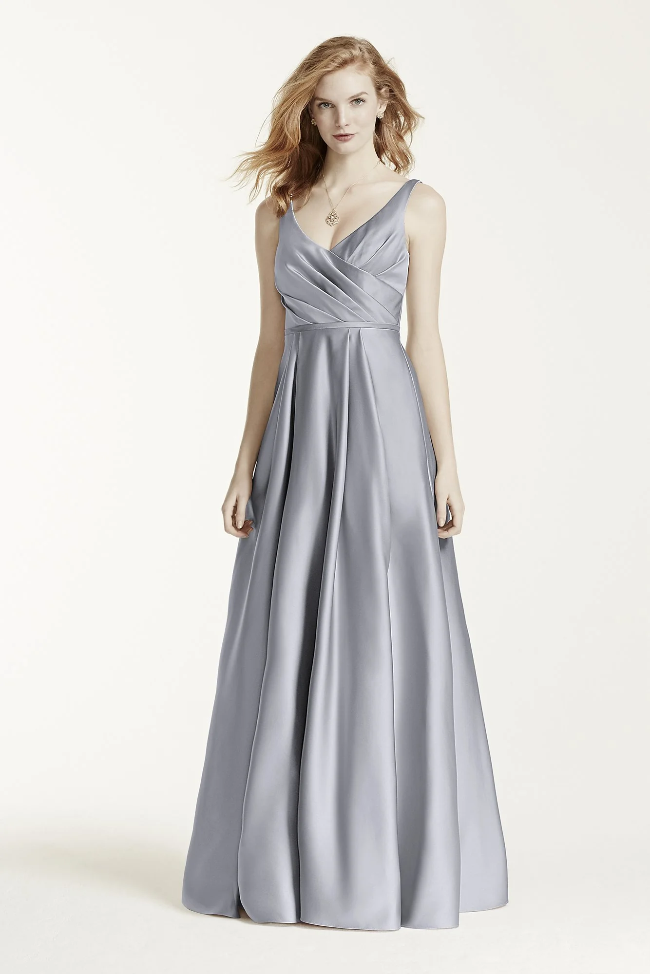 Long Satin Tank Ball Gown - Image 6