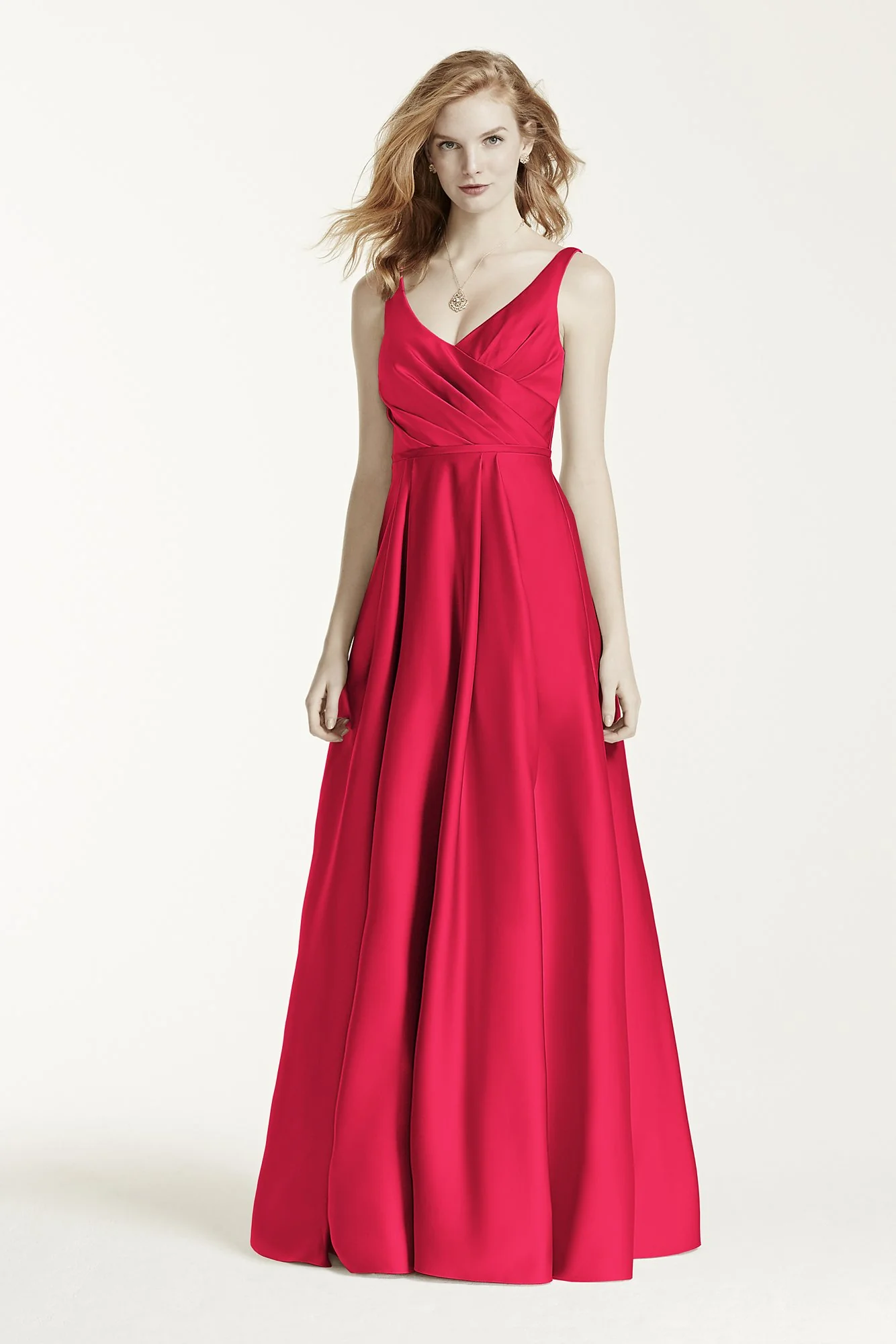 Long Satin Tank Ball Gown - Image 66