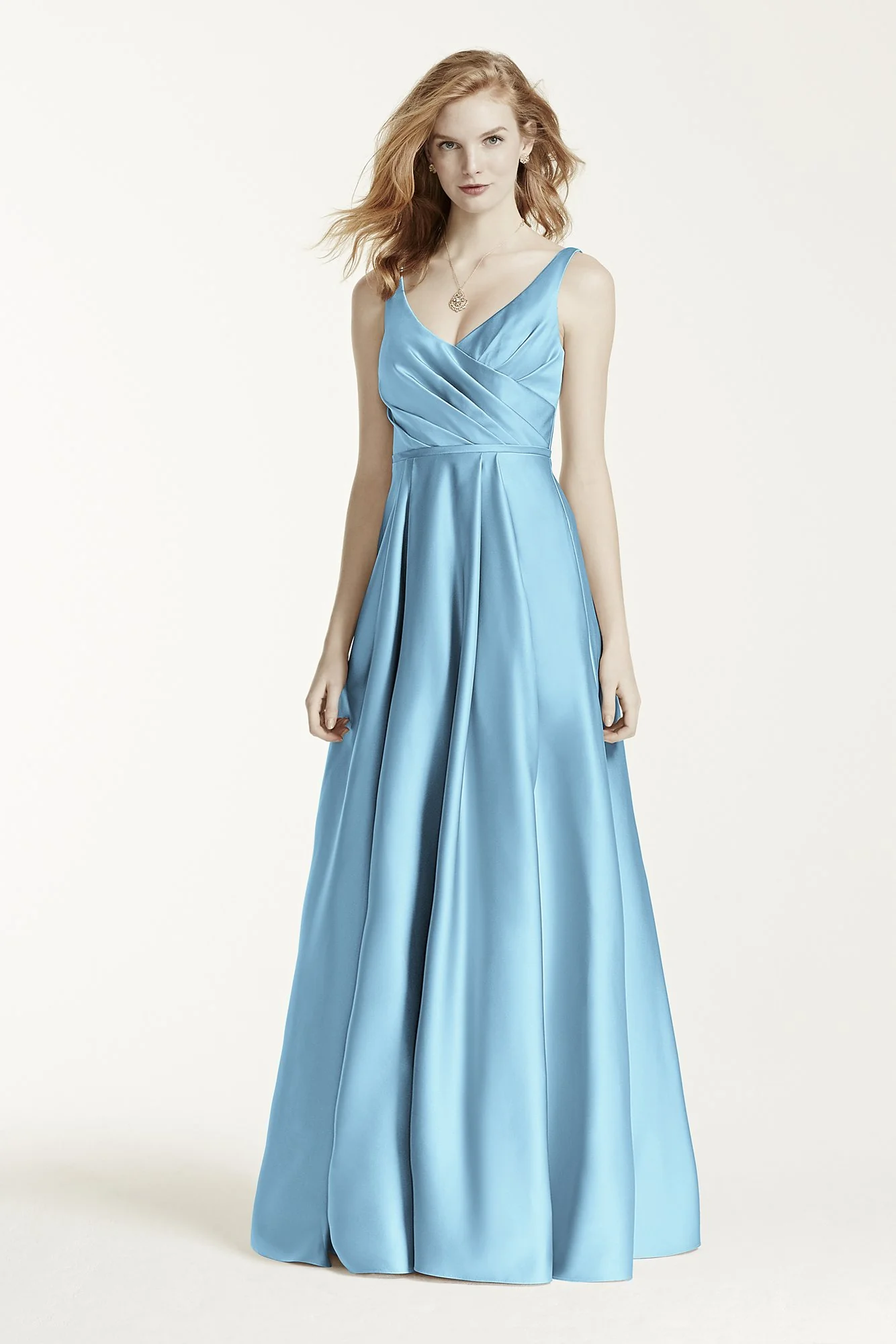 Long Satin Tank Ball Gown - Image 67