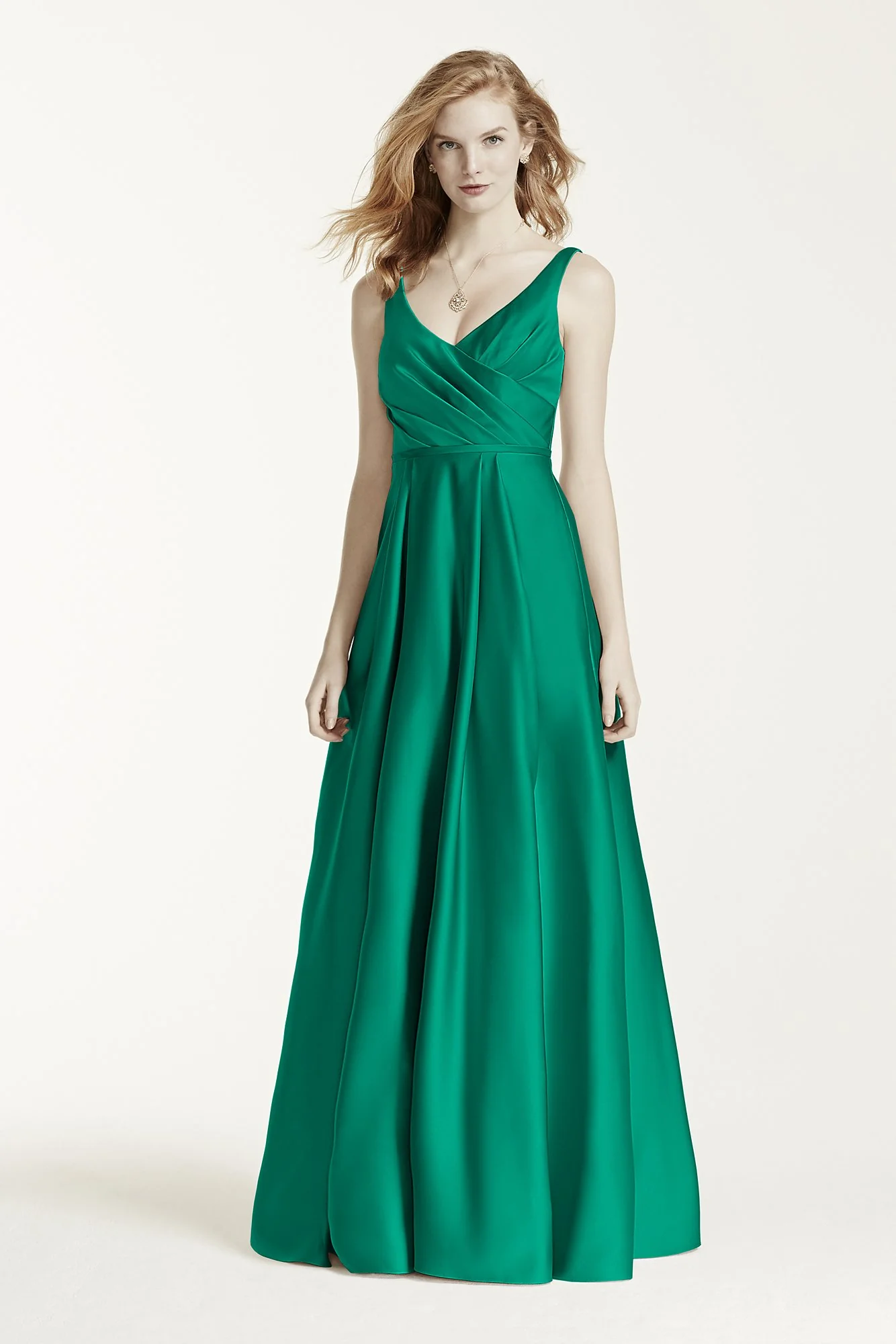 Long Satin Tank Ball Gown - Image 68