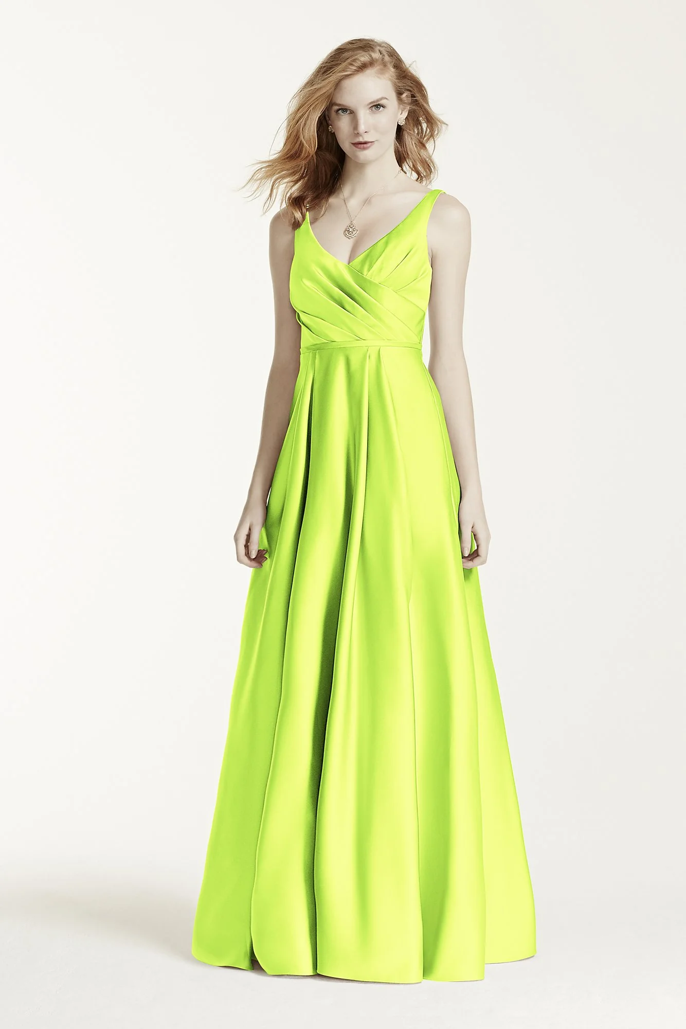Long Satin Tank Ball Gown - Image 70