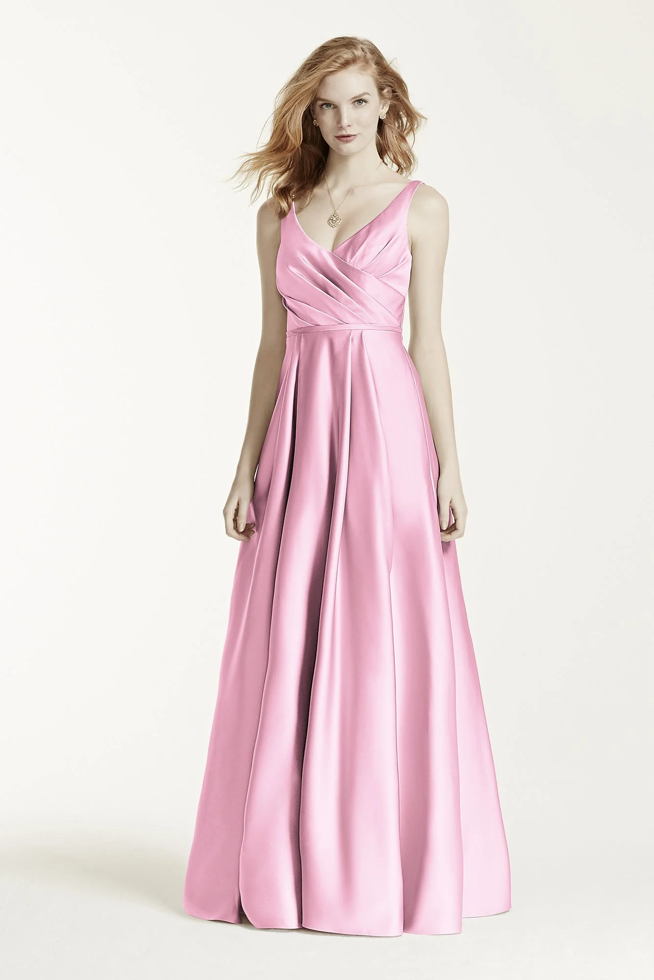 Long Satin Tank Ball Gown - Image 81