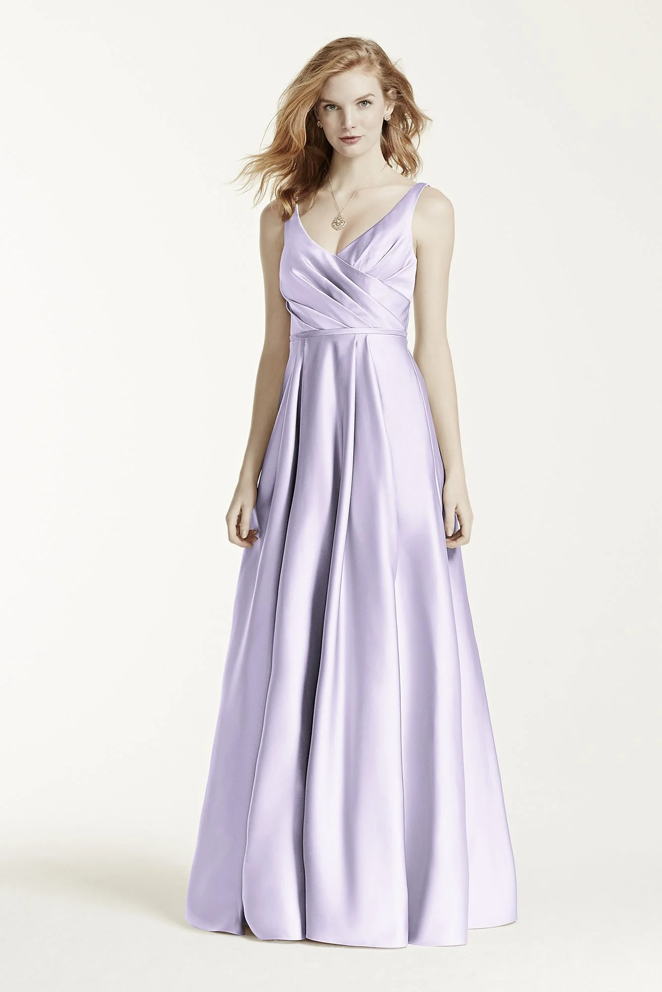 Long Satin Tank Ball Gown - Image 84