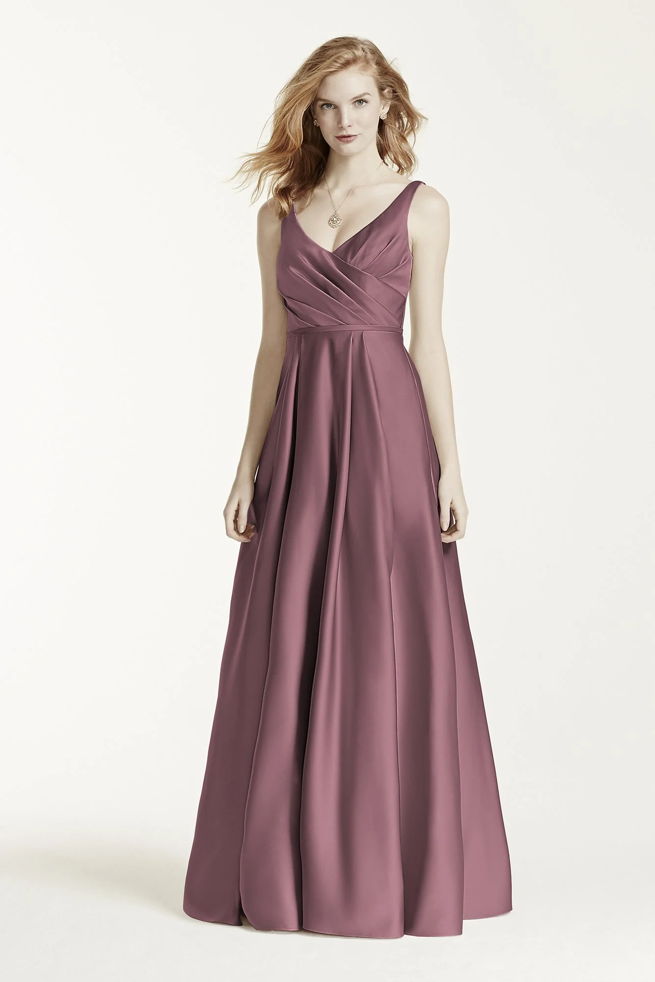 Long Satin Tank Ball Gown - Image 9