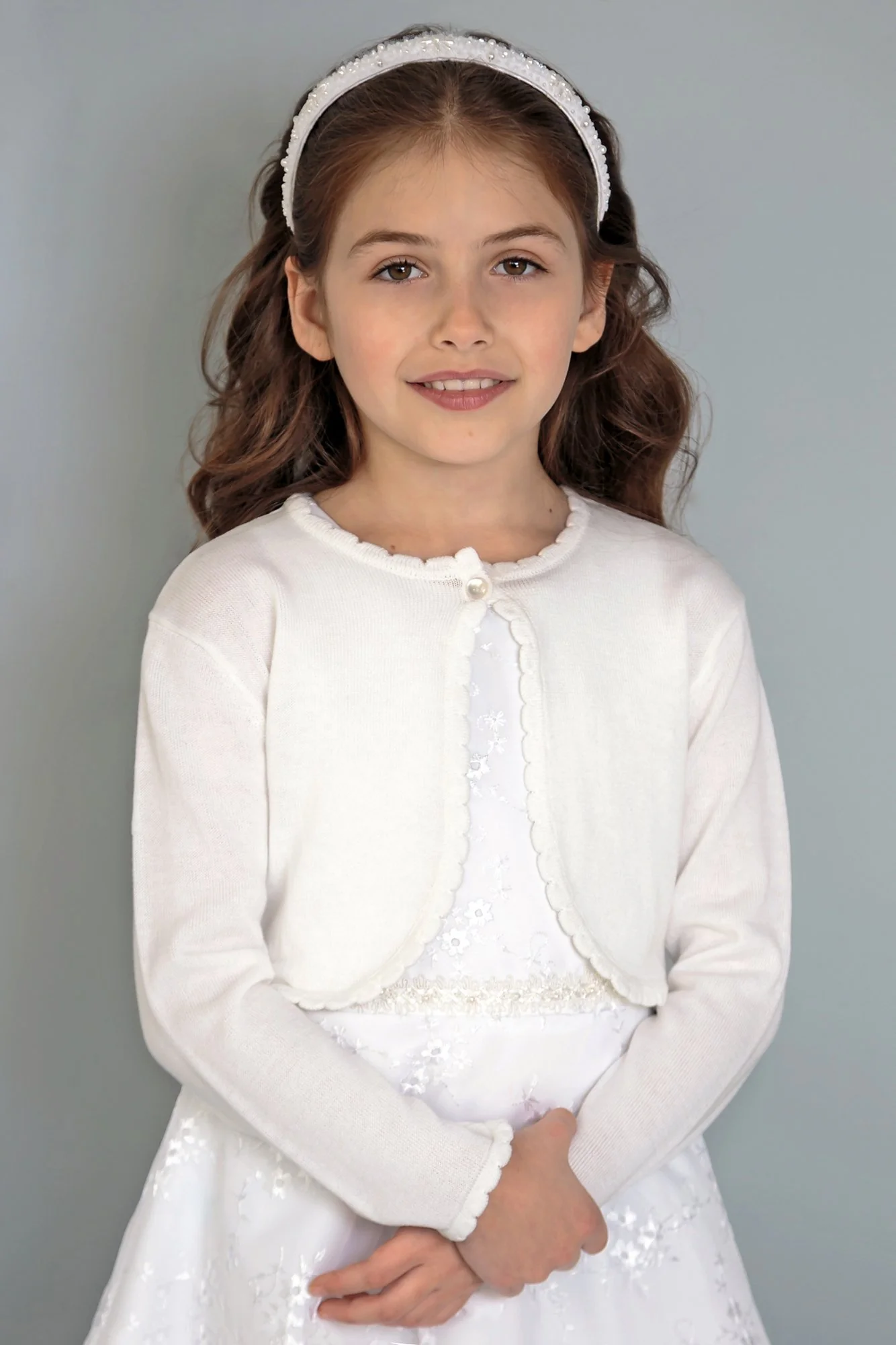Long Sleeve Flower Girl Sweater