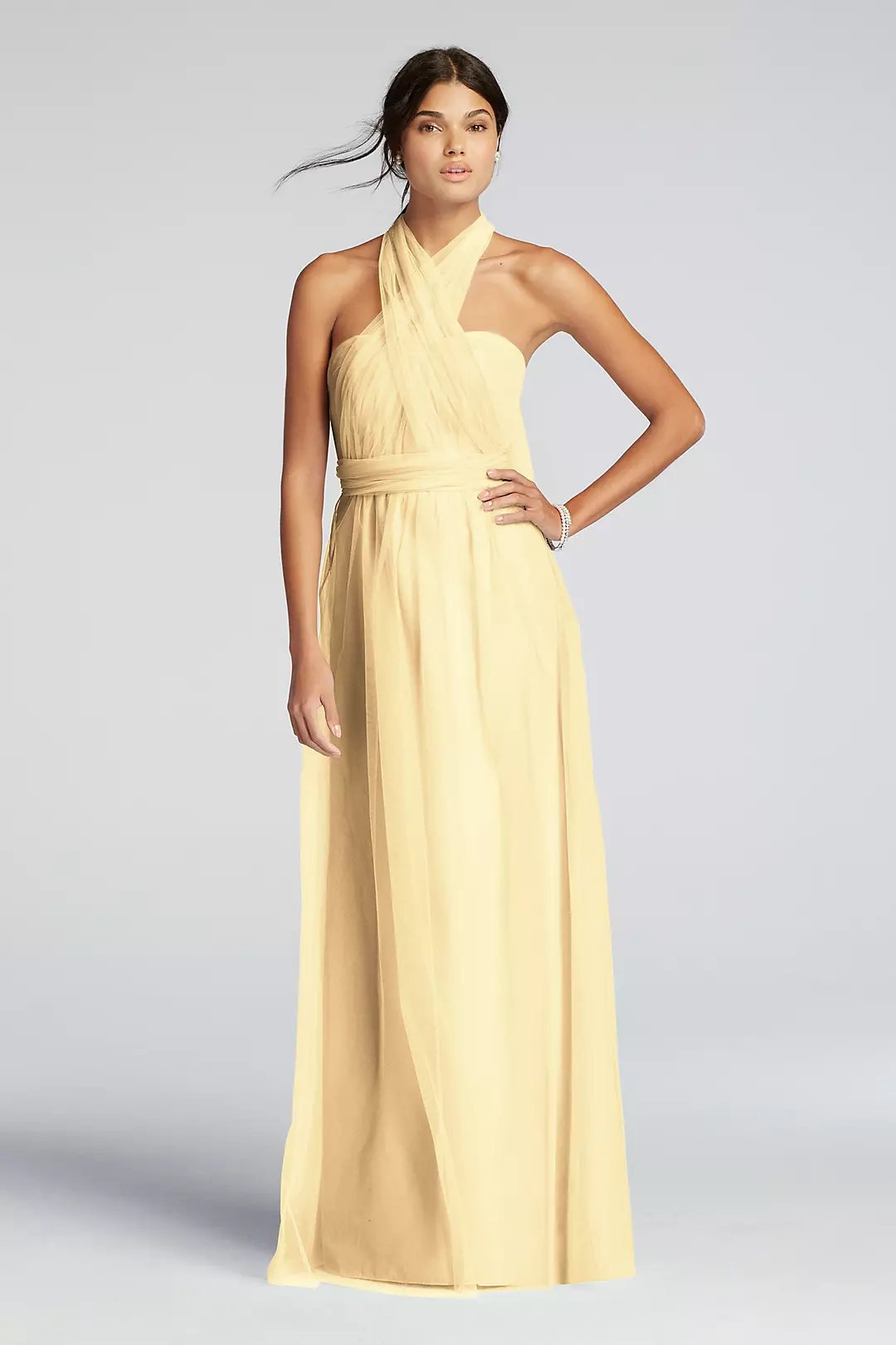 Long Tulle Convertible Versa Bridesmaid Dress - Image 11