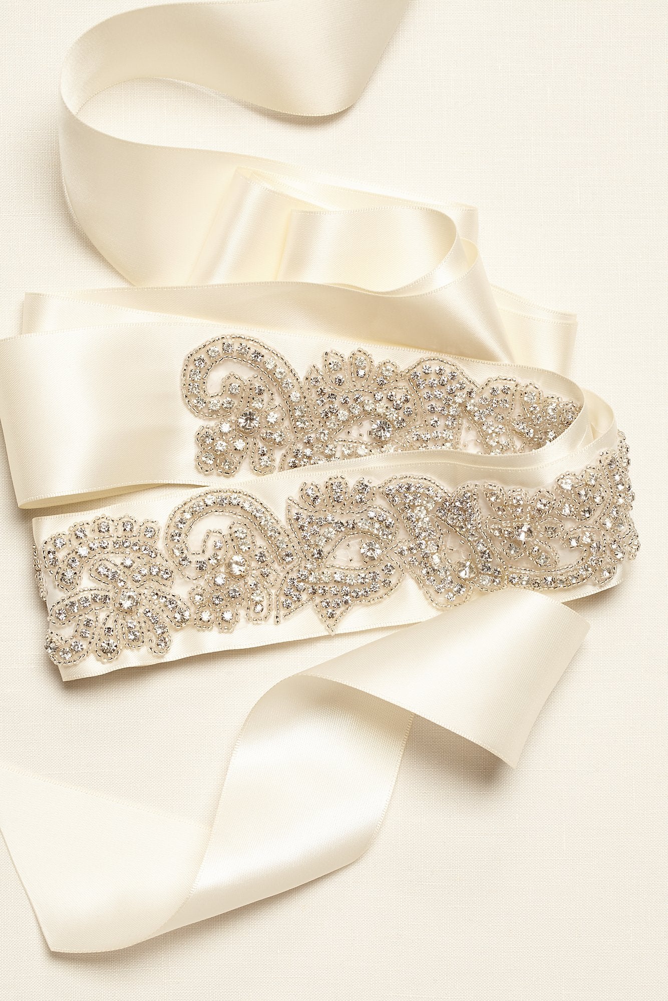 Longer Length Heavily Beaded Sash