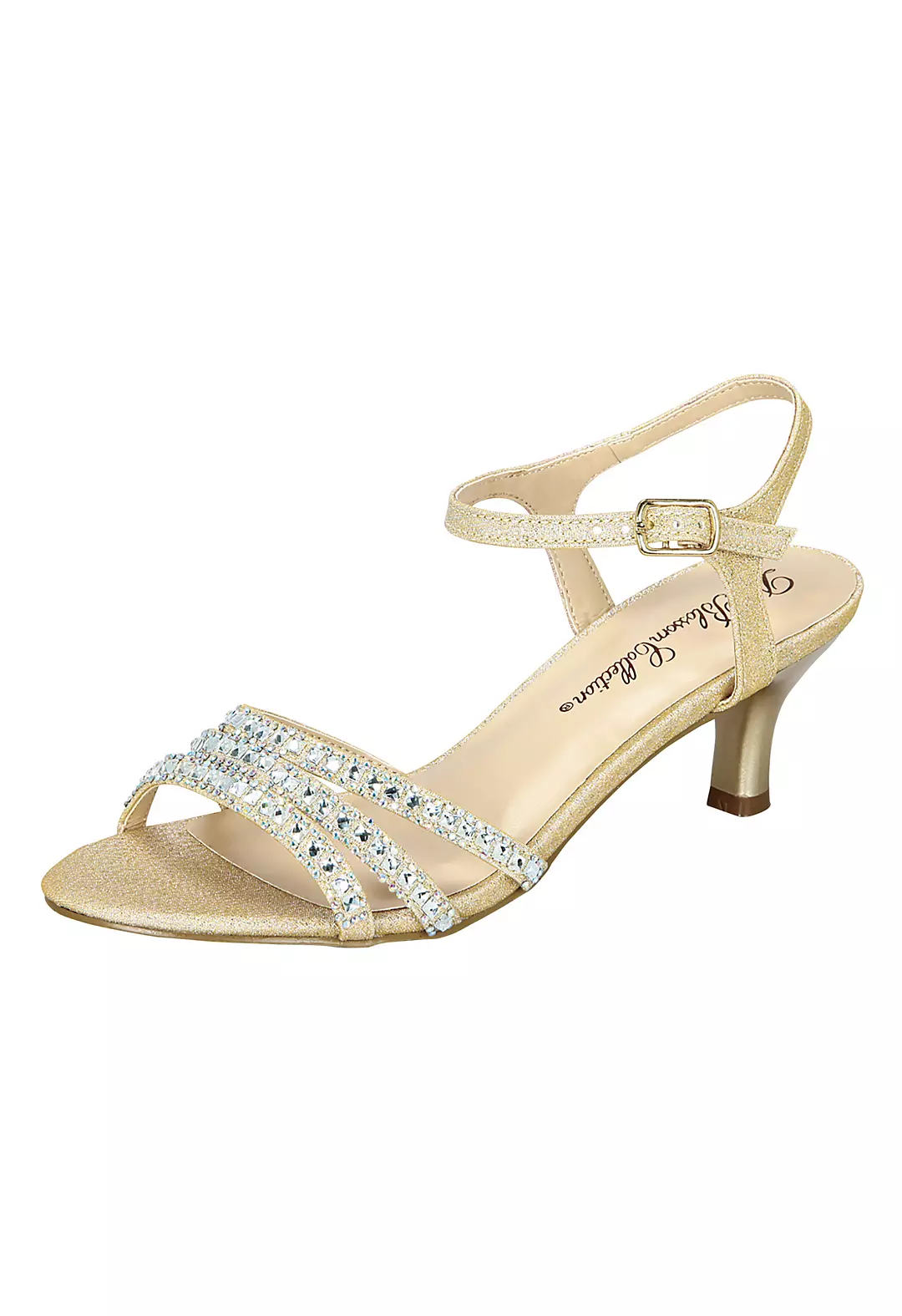 Low Heel Strappy Sandals with Crystals - Image 4