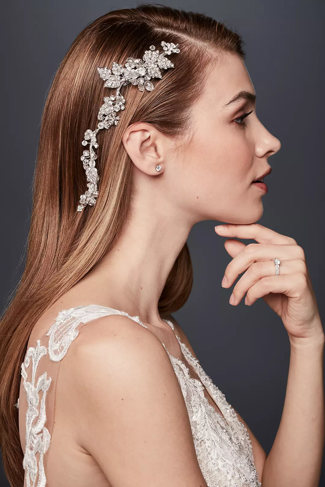 Lush Crystal Floral Flexible Hair Vine - Image 2