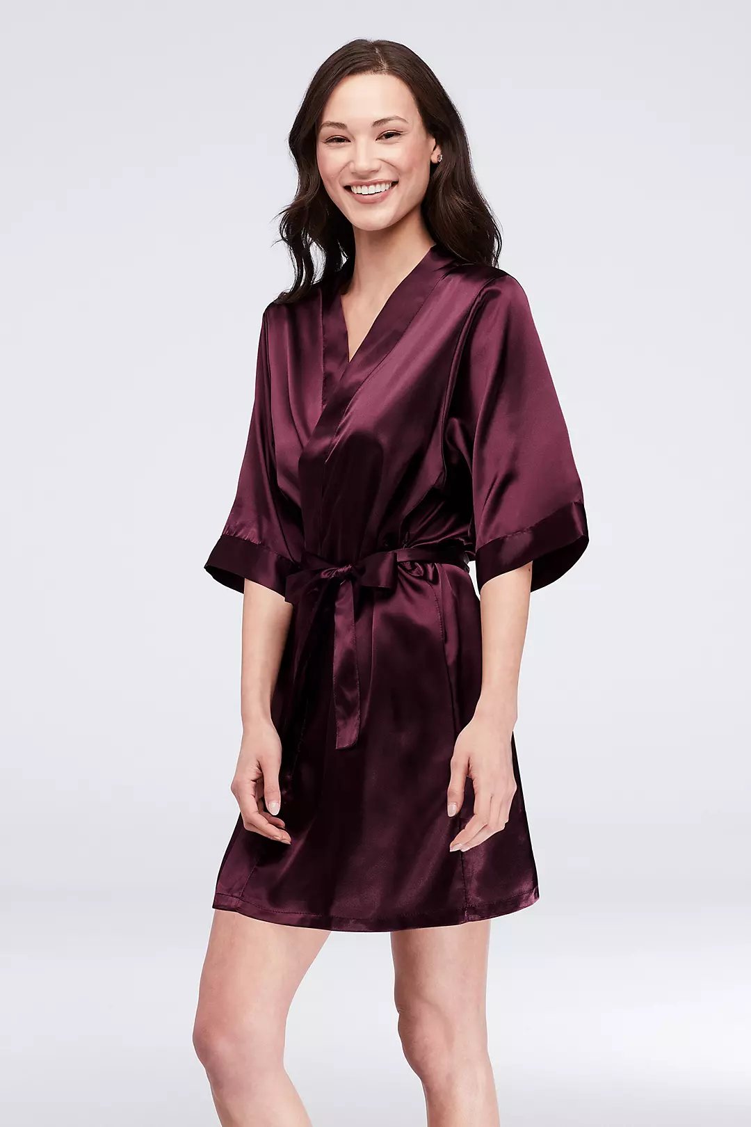 Maid of Honor Embroidered Satin Robe - Image 3