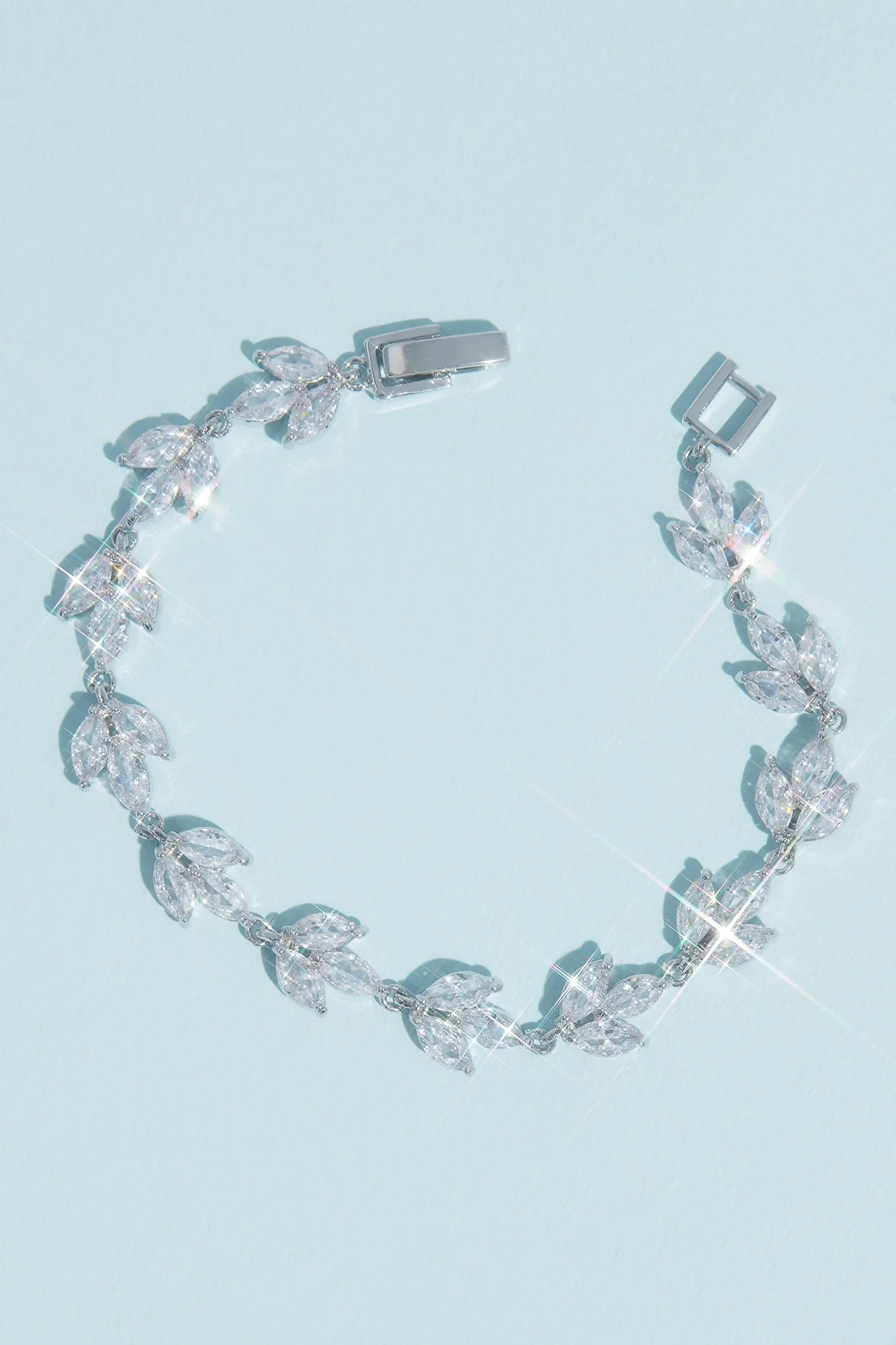 Marquise Cut Crystal Leaflet Bracelet