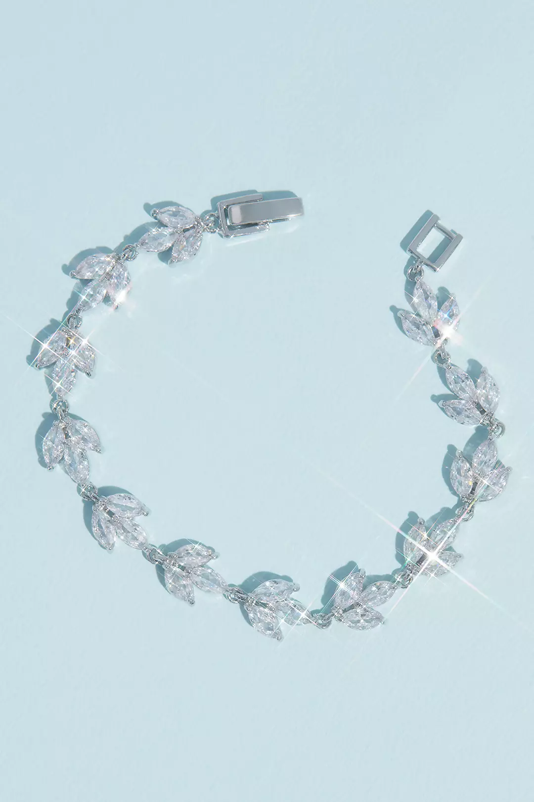 Marquise Cut Crystal Leaflet Bracelet - Image 2