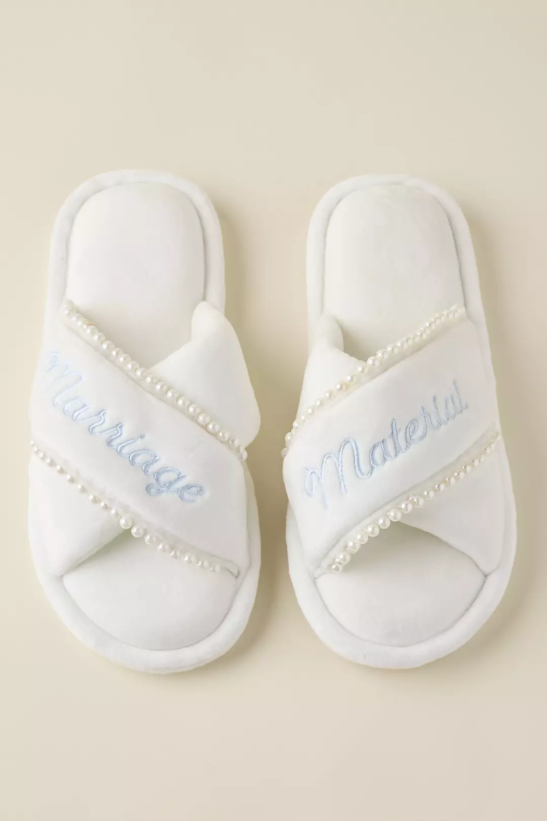 Marriage Material Bridal Slippers - Image 3