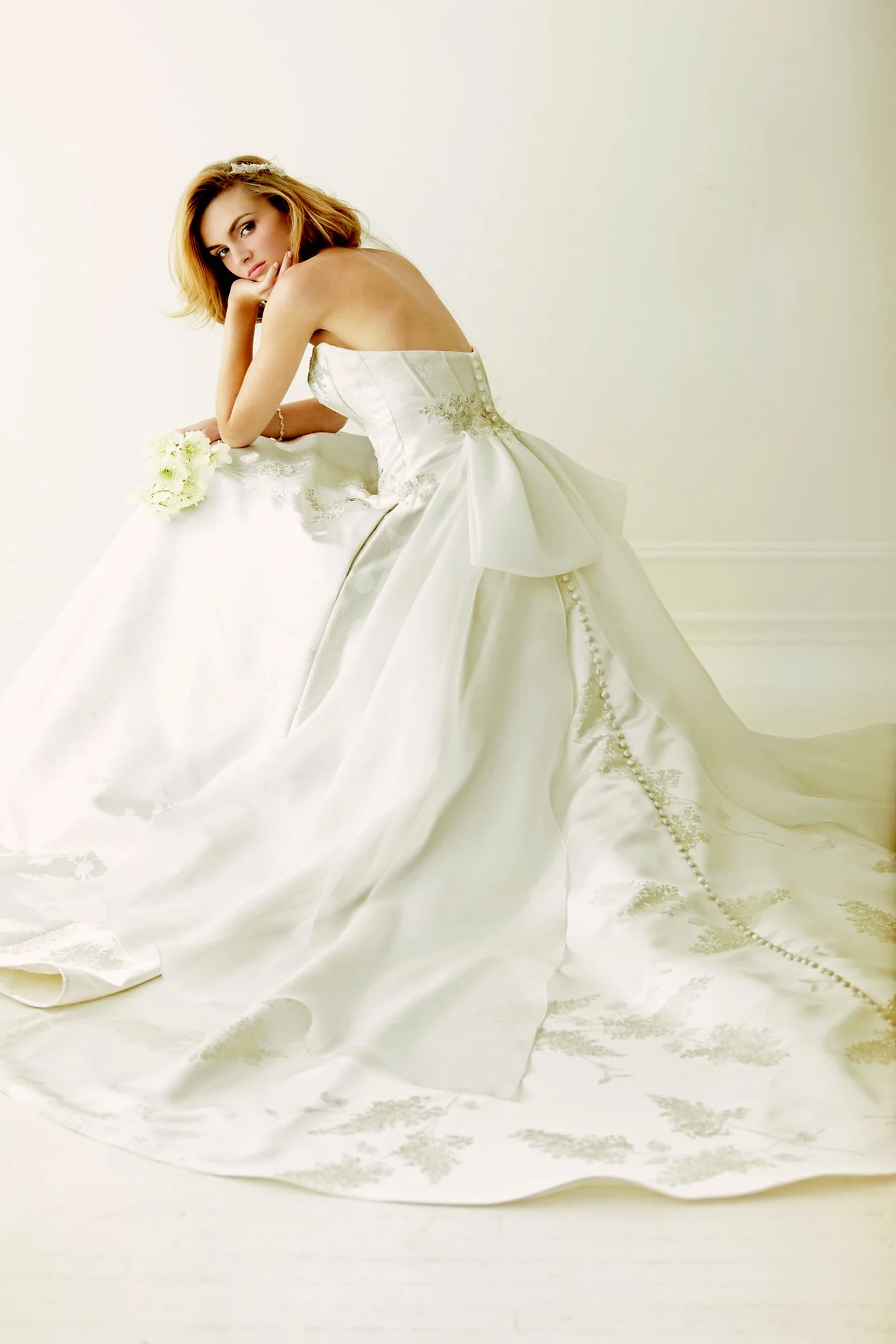 Melissa Sweet Corset Wedding Dress with Pockets - Image 2