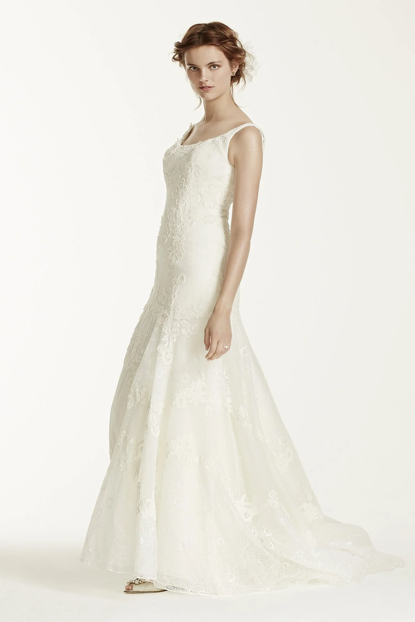 Melissa Sweet Venise Lace Tumpet Wedding Dress