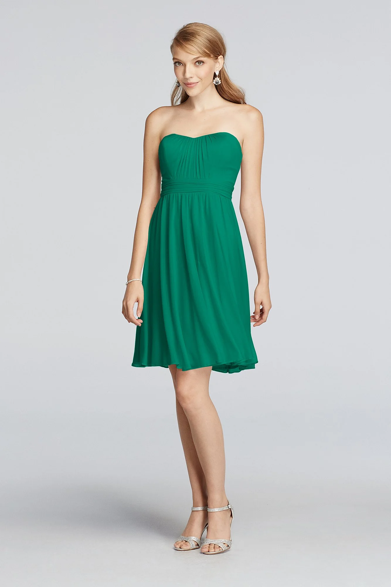 Mesh Above the Knee Strapless Dress - Image 52
