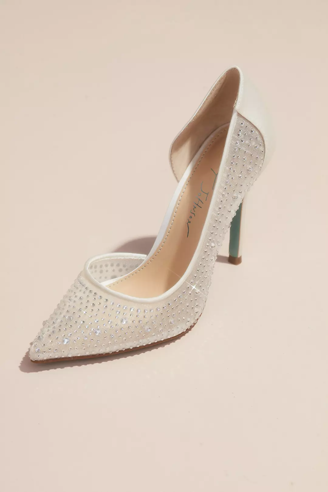 Mesh and Satin Crystal Pumps - Image 2