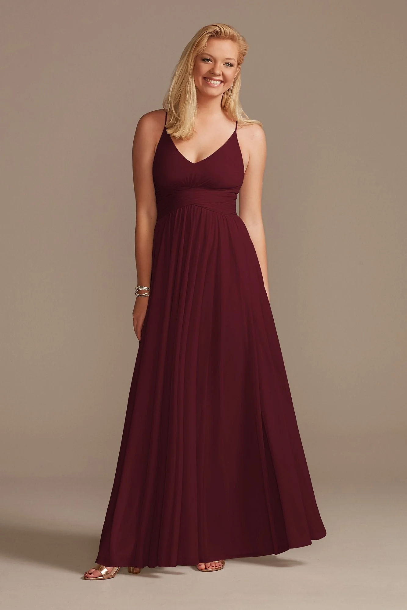 Mesh Cross Waist Spaghetti Strap Dress - Image 12