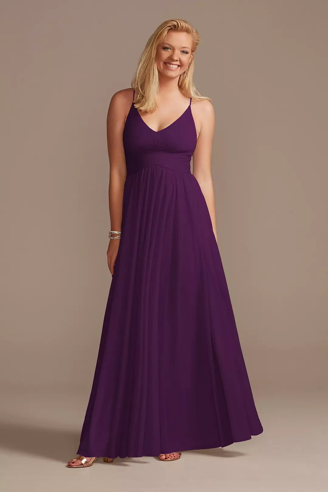Mesh Cross Waist Spaghetti Strap Dress - Image 124