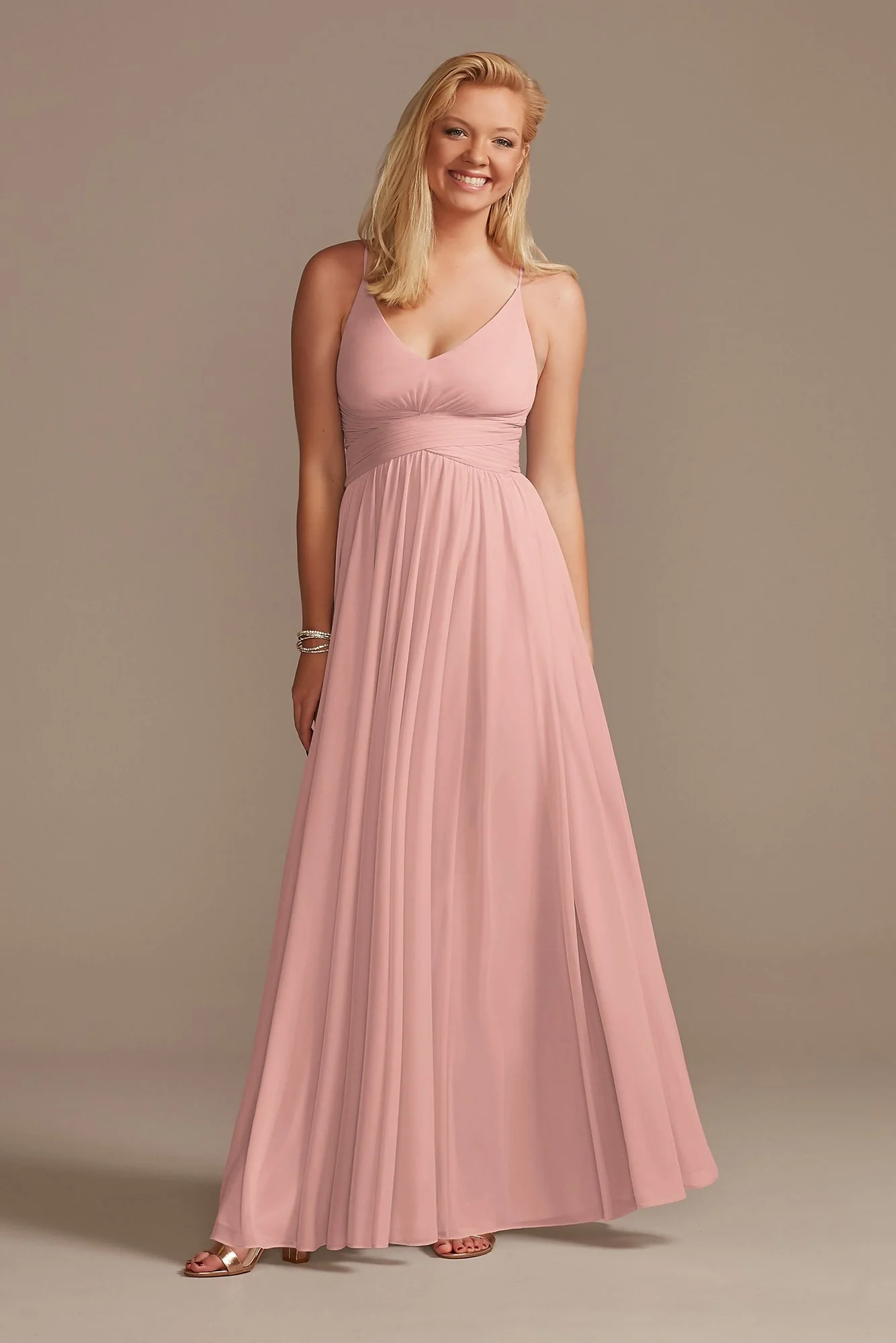 Mesh Cross Waist Spaghetti Strap Dress - Image 35
