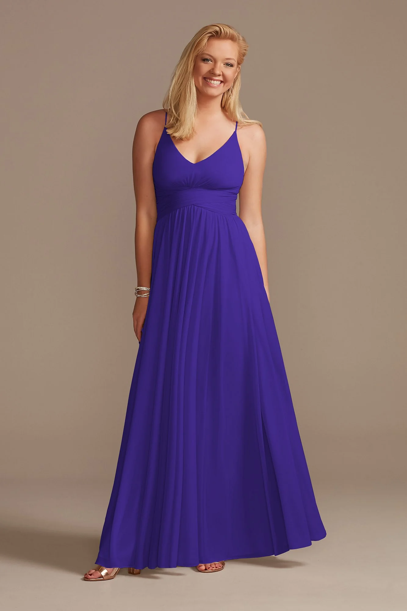 Mesh Cross Waist Spaghetti Strap Dress - Image 41