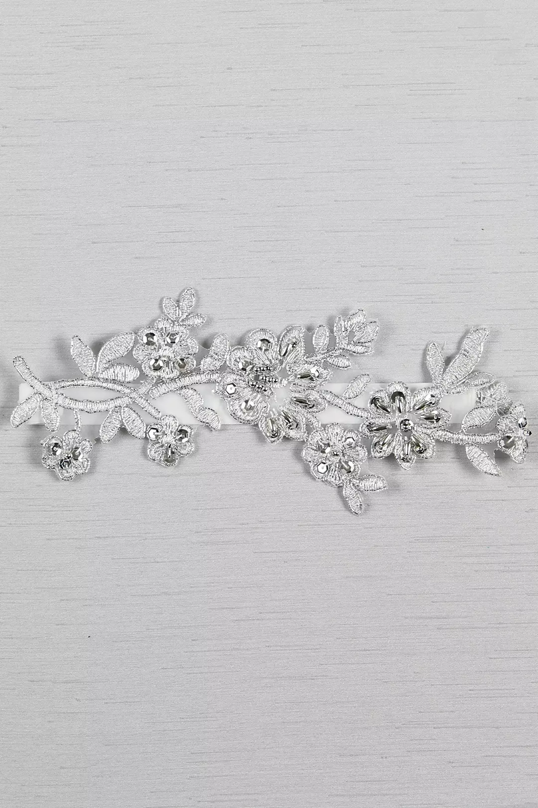 Metallic Applique Garter with Silver Detail - Image 2