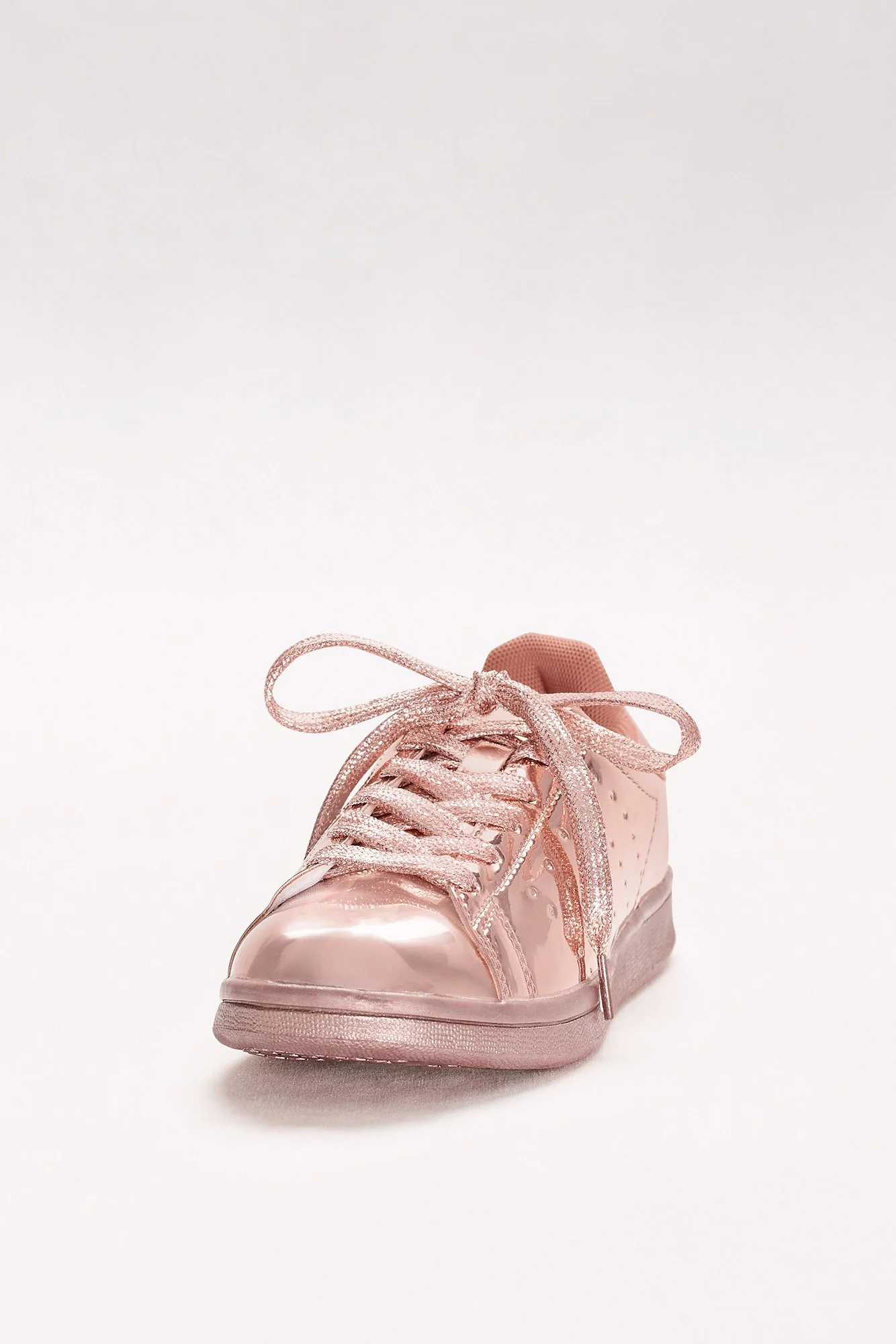 Metallic Lace-Up Sneakers