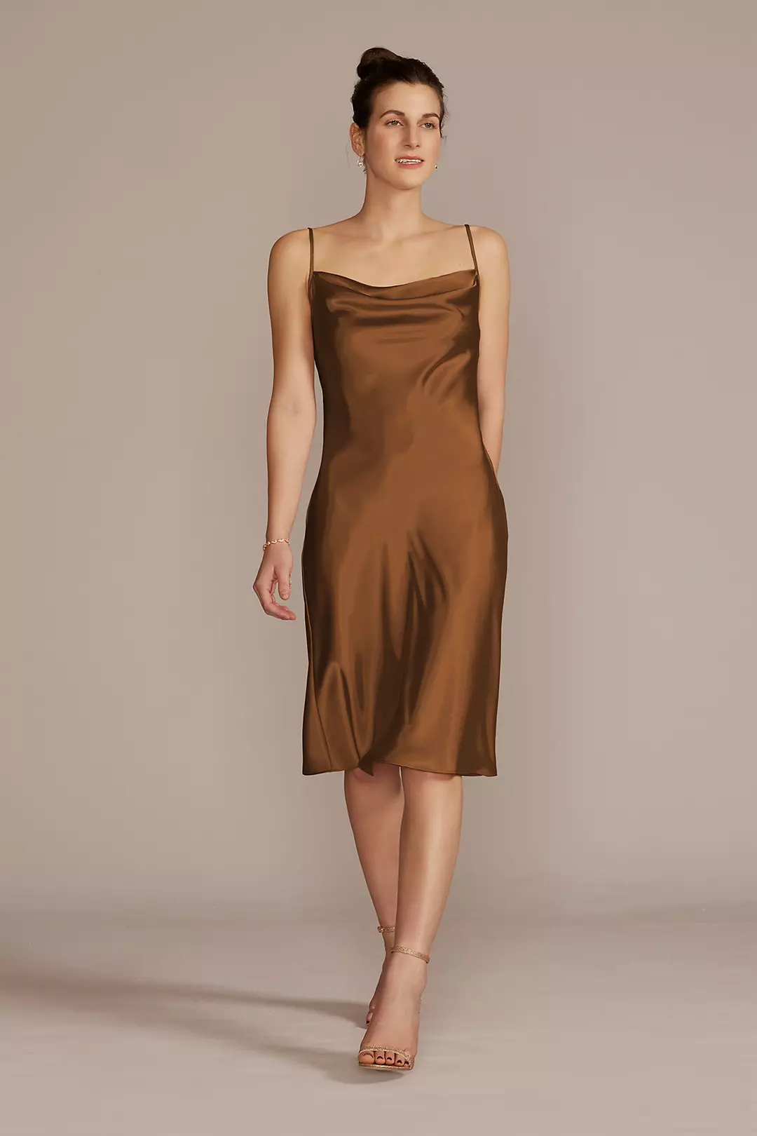 Midi Charmeuse Slip Dress - Image 10