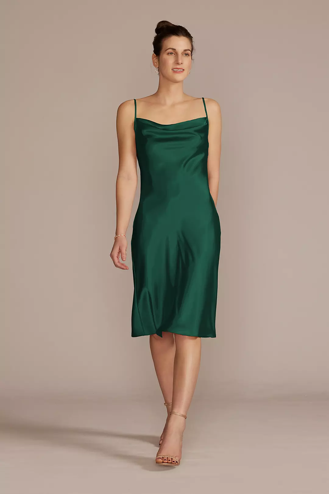 Midi Charmeuse Slip Dress - Image 16