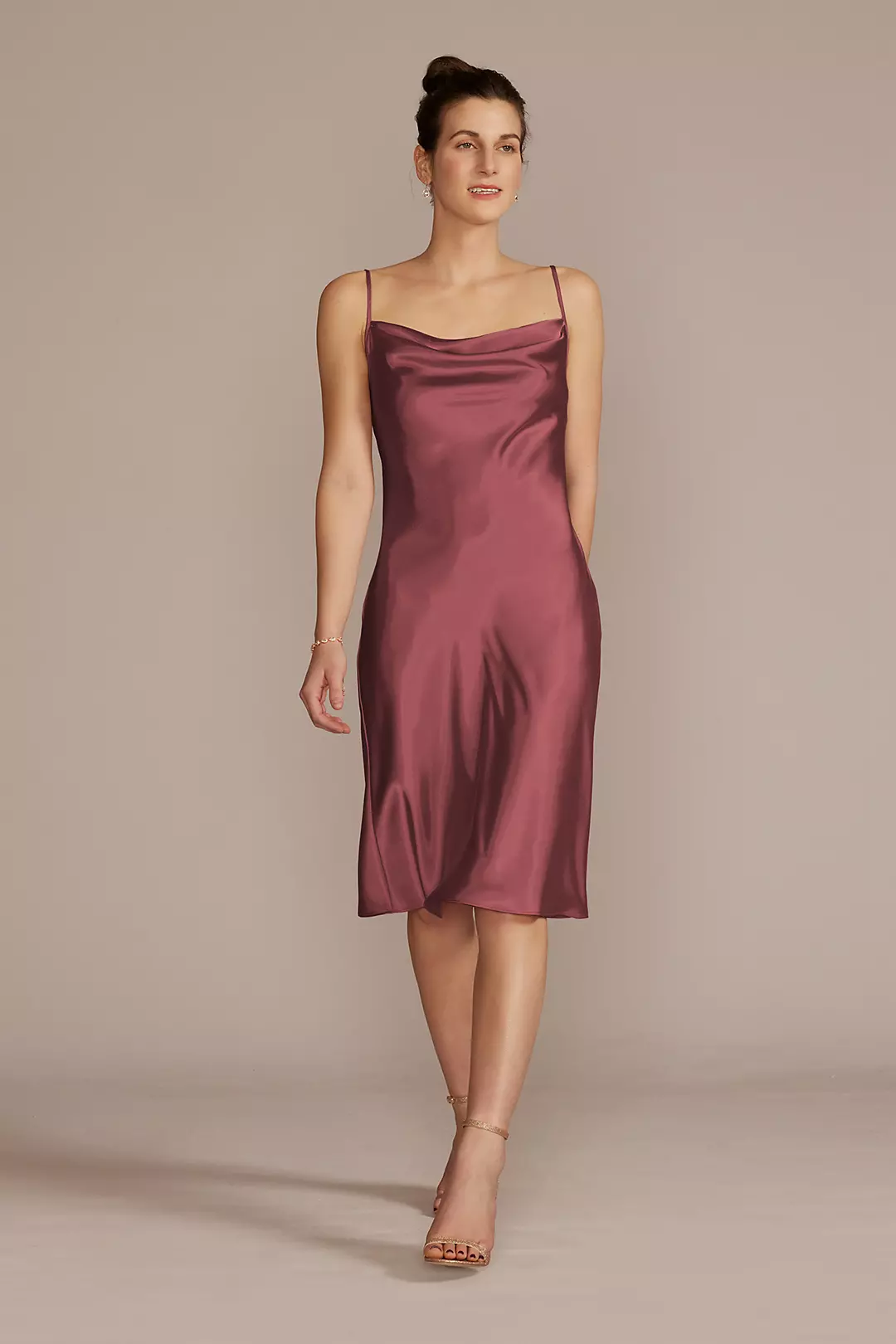 Midi Charmeuse Slip Dress - Image 20