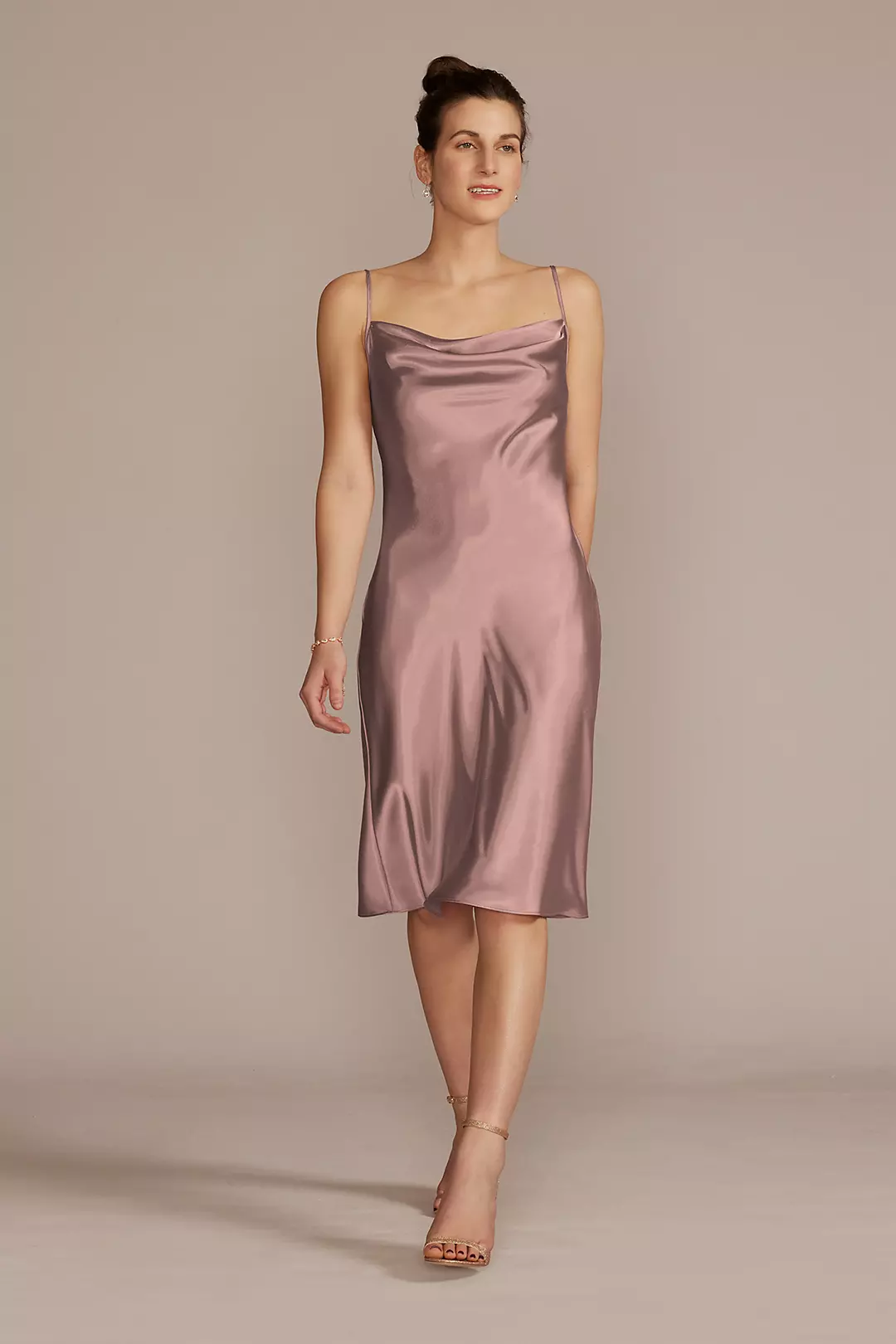 Midi Charmeuse Slip Dress - Image 32