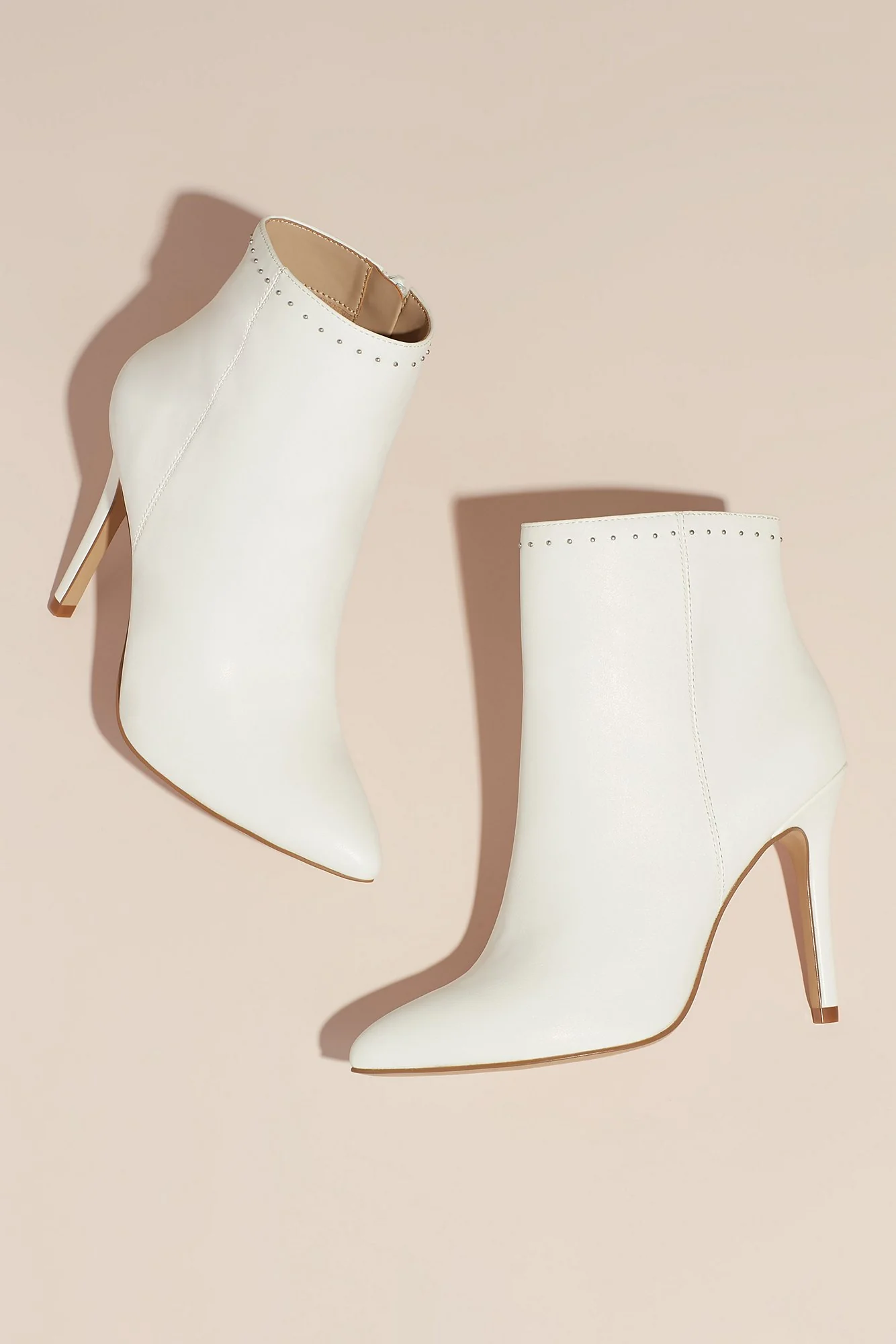 Mini Stud High-Heel Ankle Booties