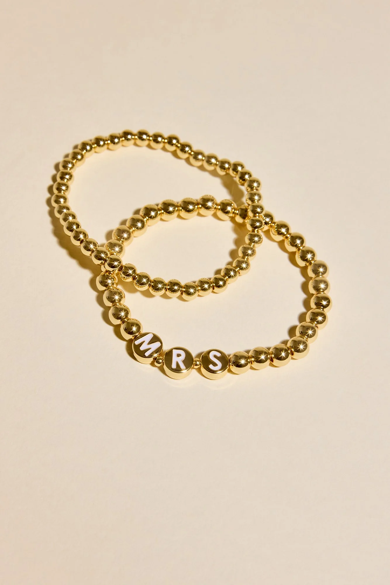 Mrs Beaded Stretch Bracelet Set
