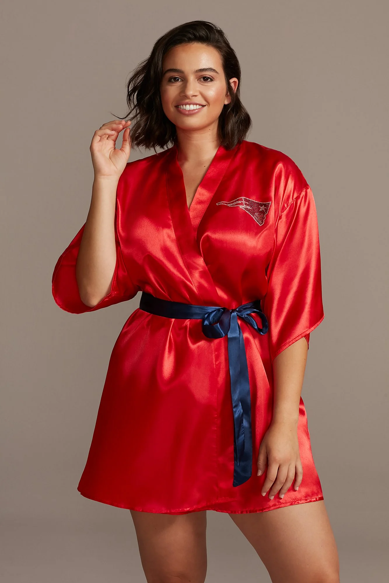New England Patriots Crystal Embellished Robe