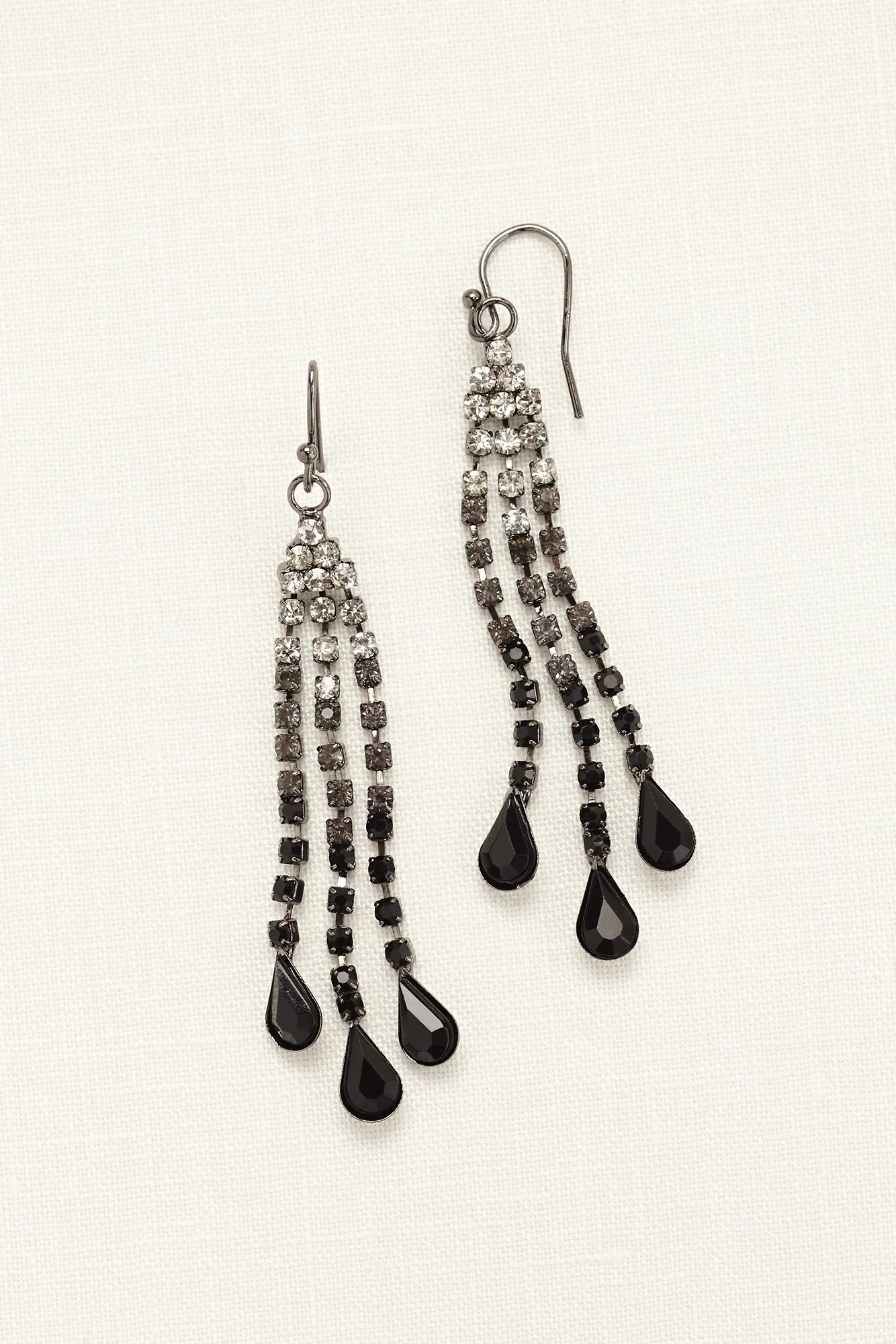 Ombre Crystal Dangle Earrings - Image 2