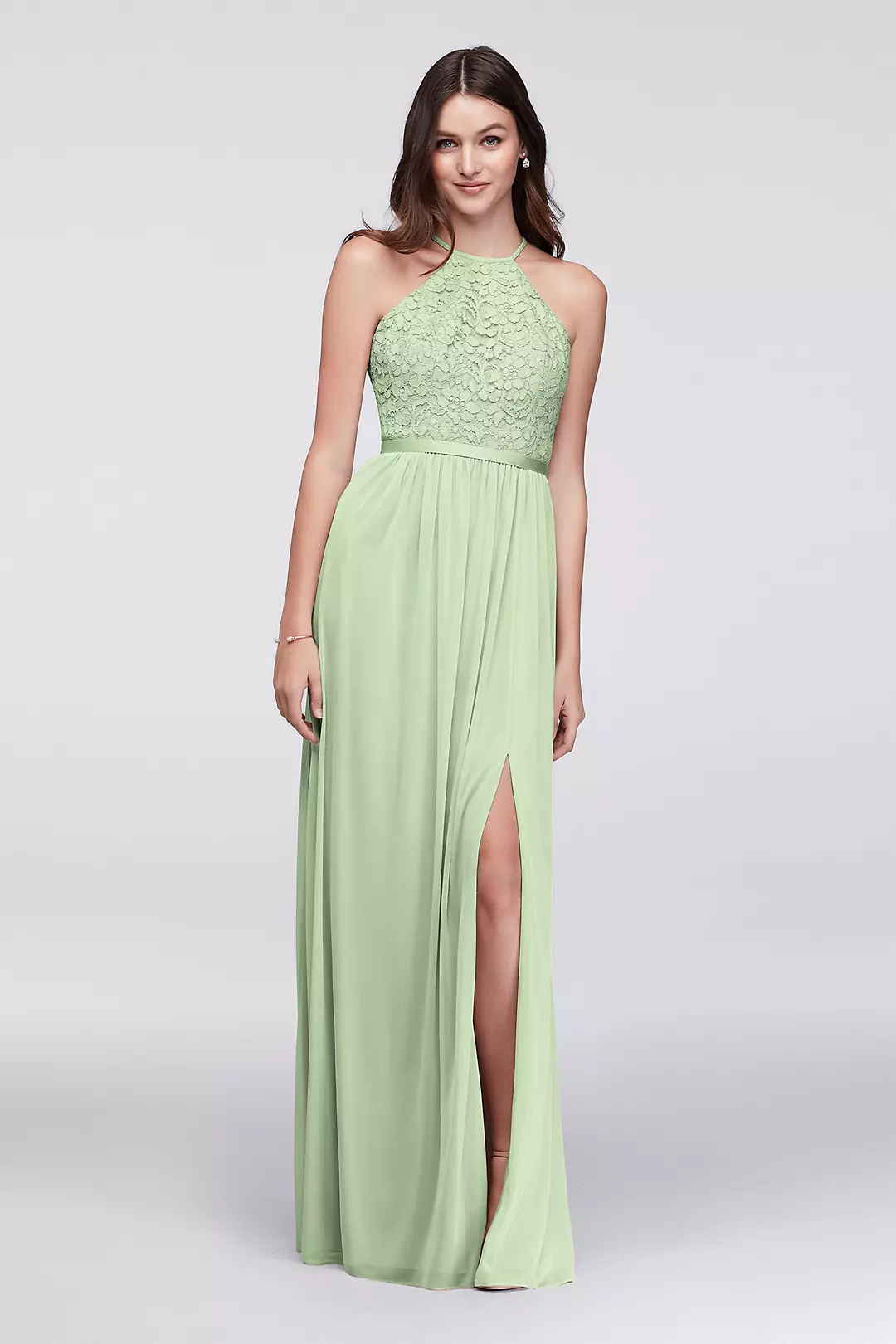 Open-Back Lace and Mesh Bridesmaid Dress - Image 21