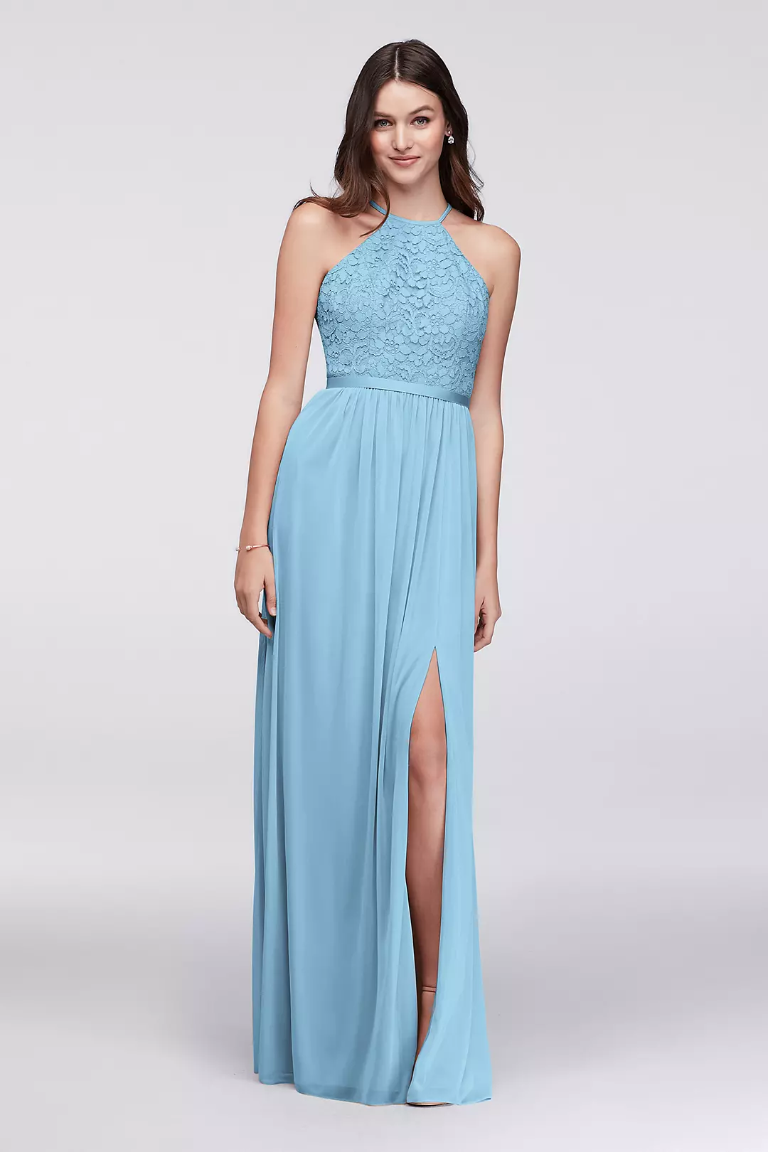 Open-Back Lace and Mesh Bridesmaid Dress - Image 23