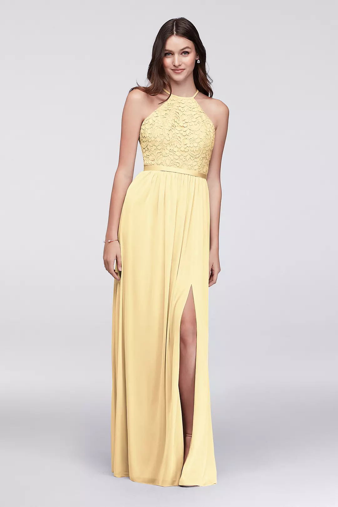 Open-Back Lace and Mesh Bridesmaid Dress - Image 24