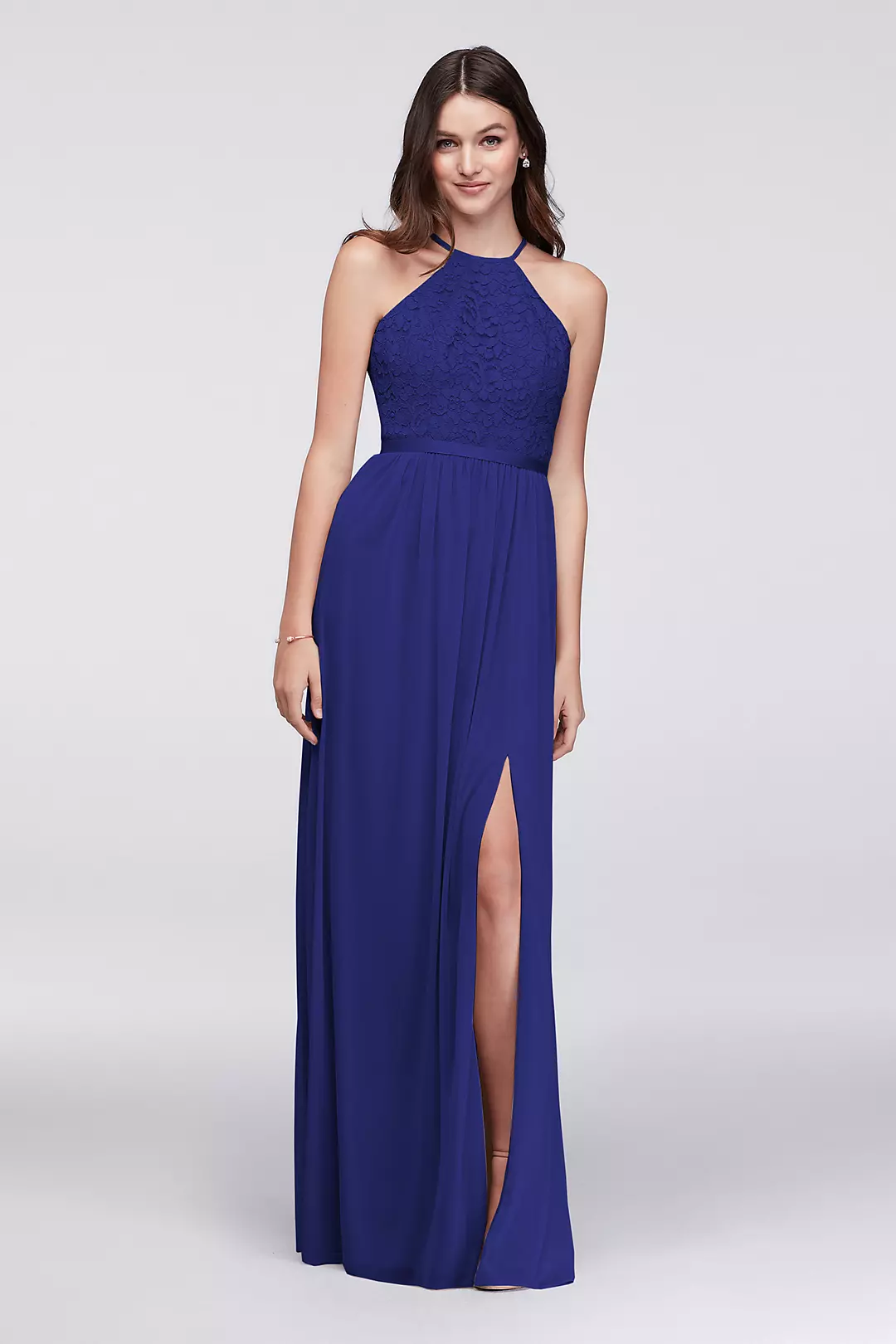 Open-Back Lace and Mesh Bridesmaid Dress - Image 31