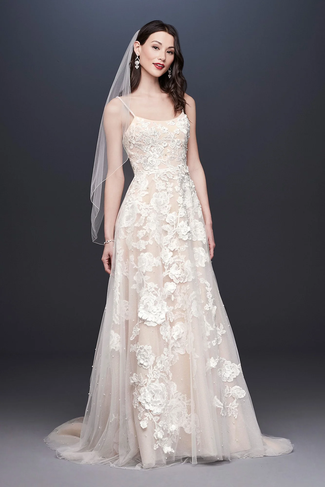 Organza A-Line Wedding Dress with Ballerina Bodice