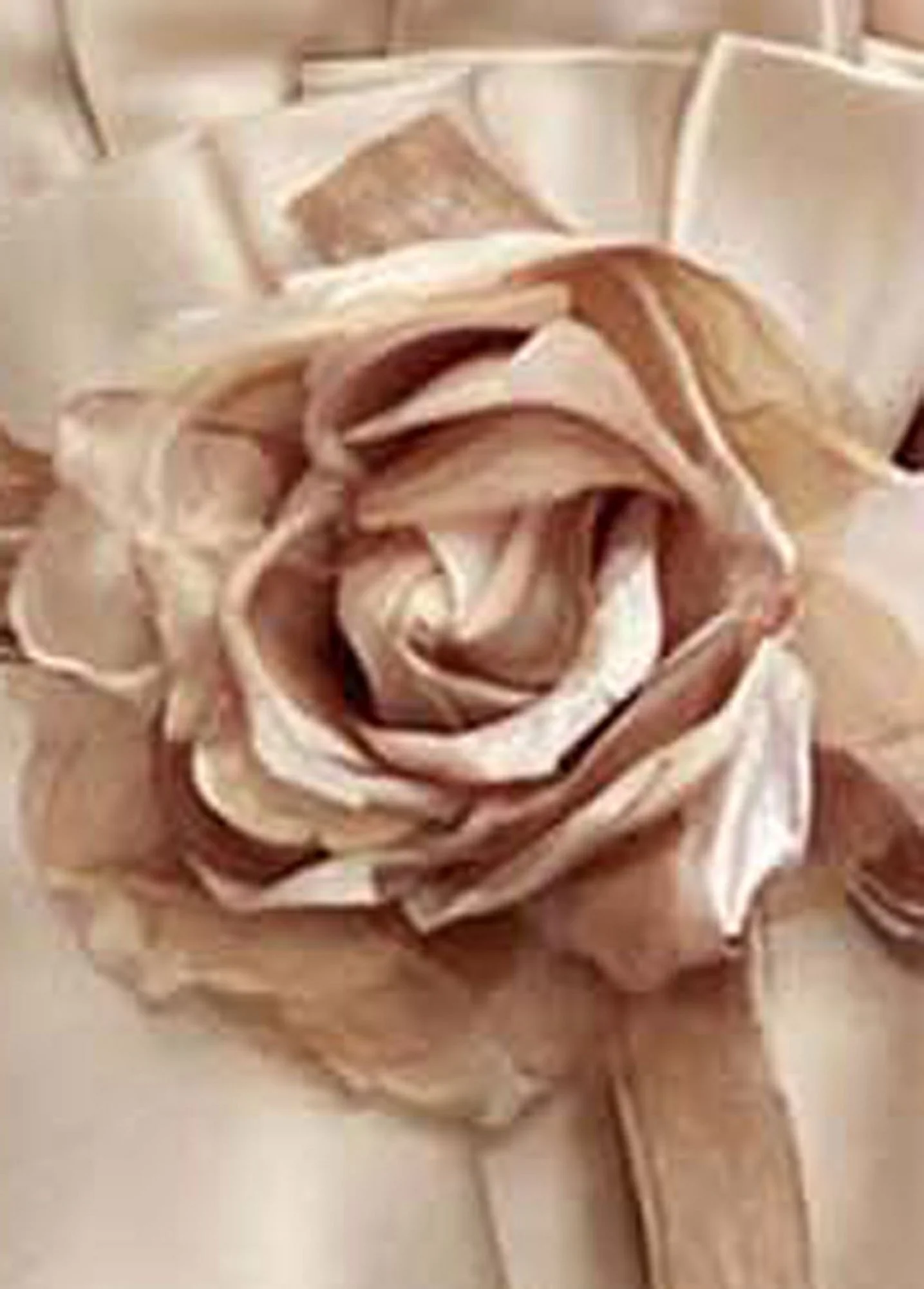 Organza and Velvet Rose Clip