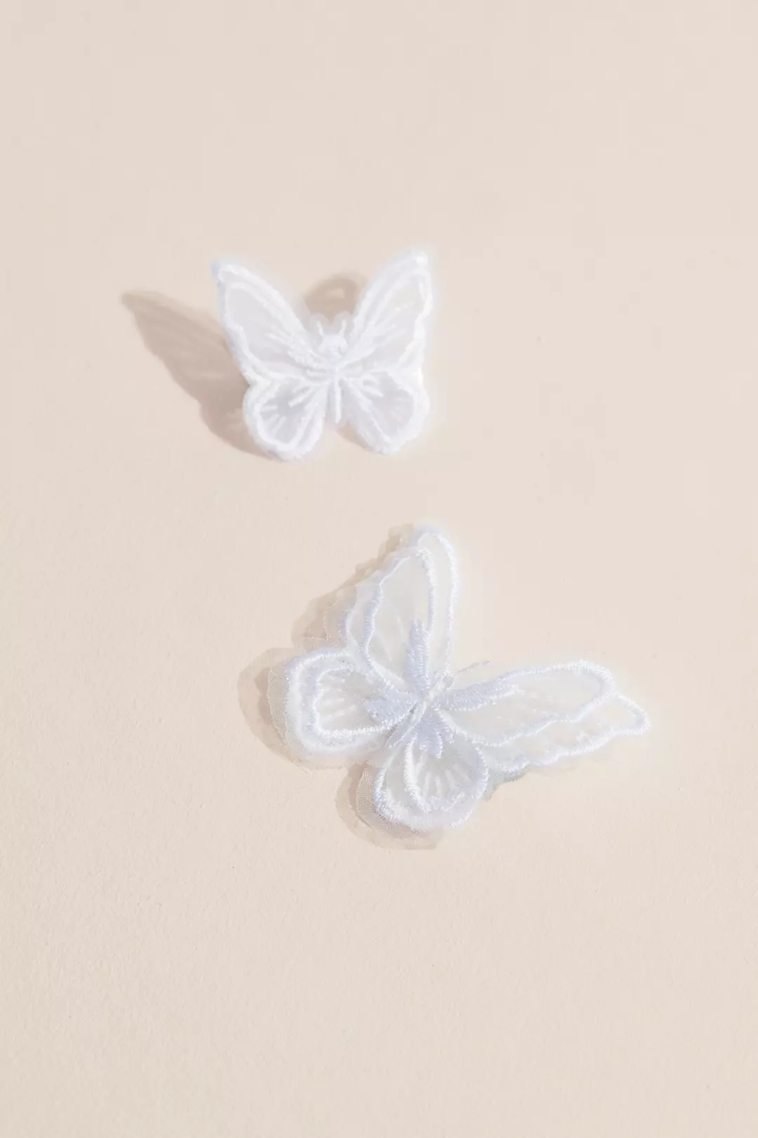 Organza Butterfly Flower Girl Hair Clips - Image 2
