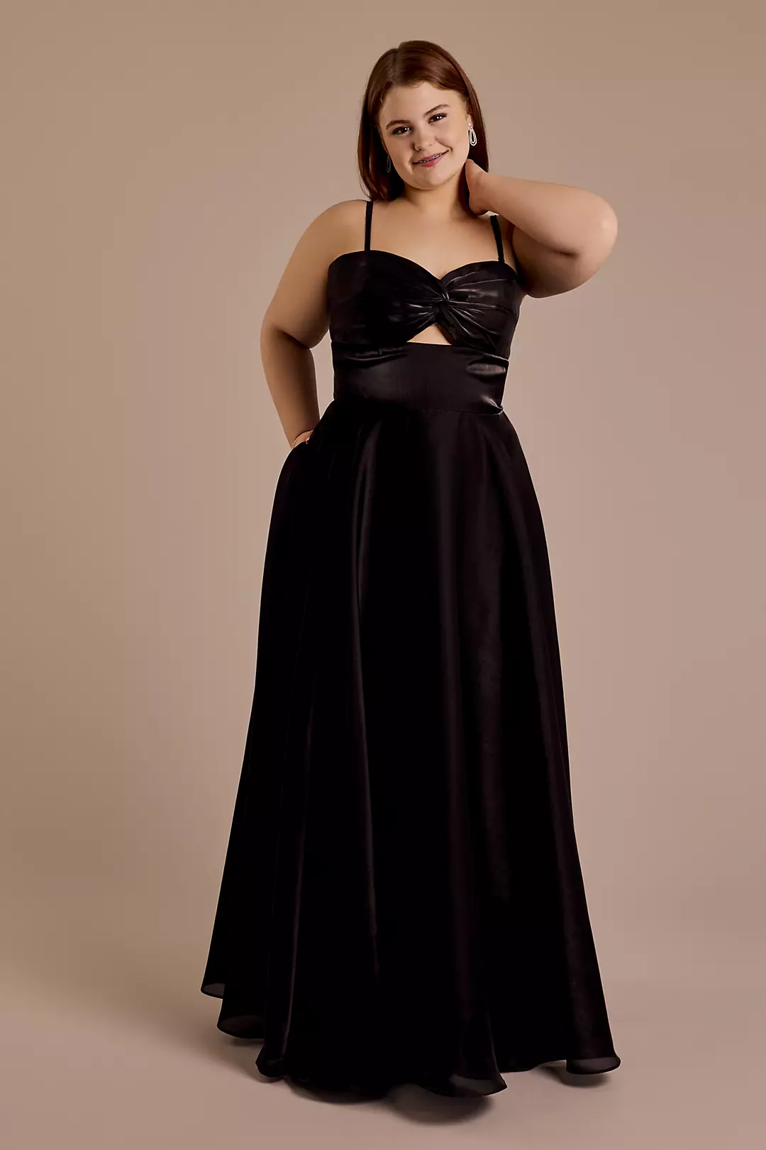 Organza Ruffled One-Shoulder Ball Gown - Image 6