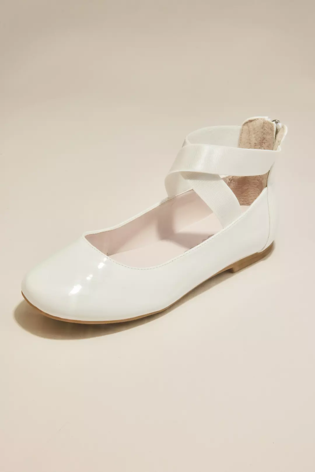 Patent Cross-Strap Flower Girl Shoes - Image 7