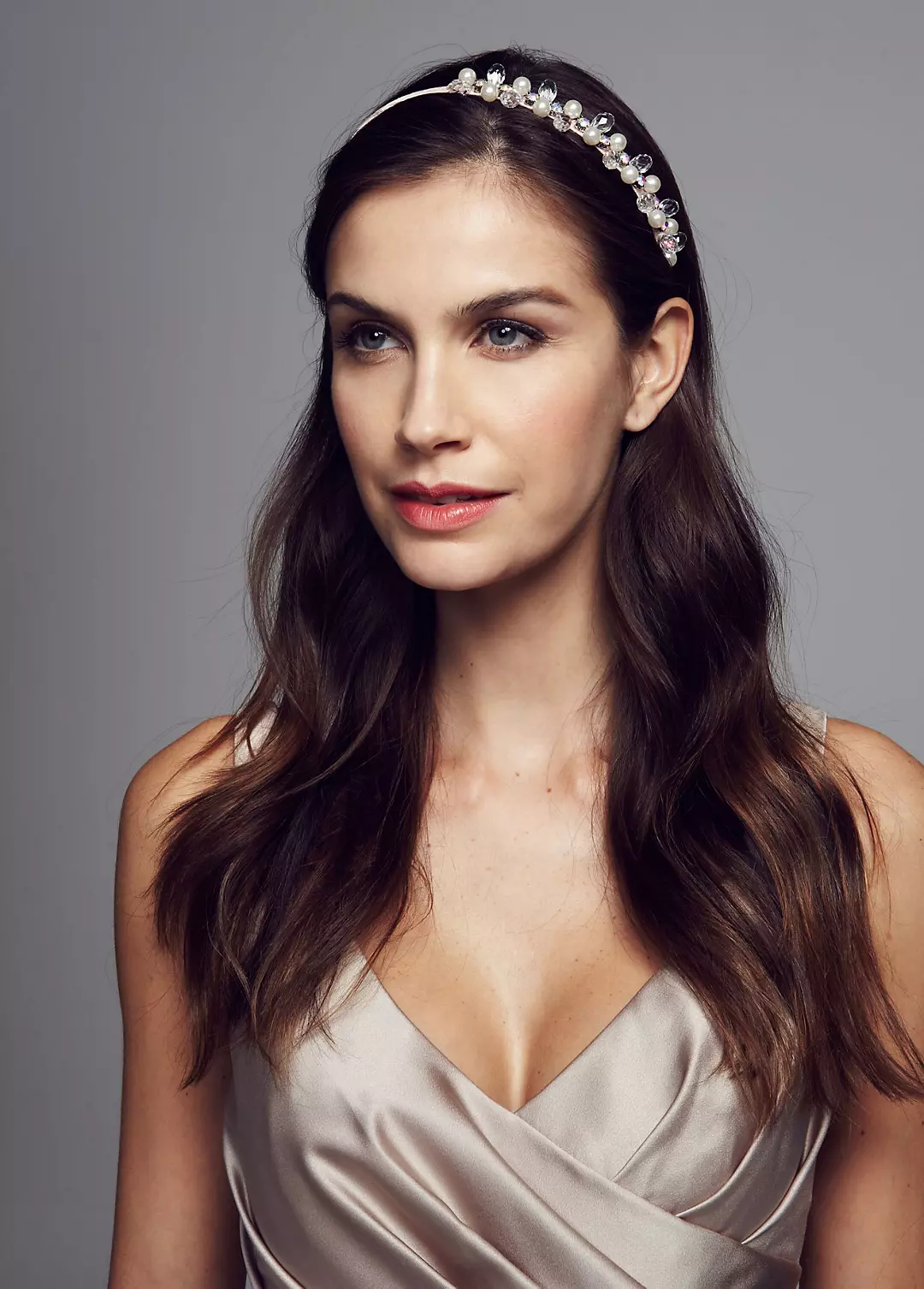 Pearl and Crystal Droplet Wrapped Headband - Image 2