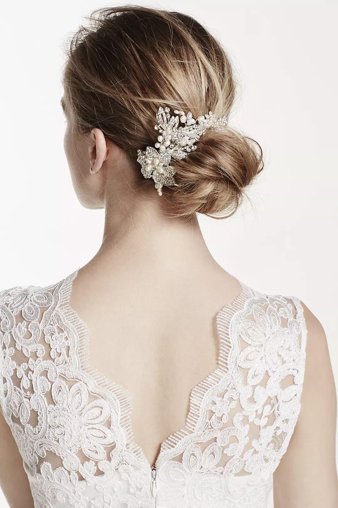 Pearl and Rhinestone Moldable Hair Wrap - Image 2