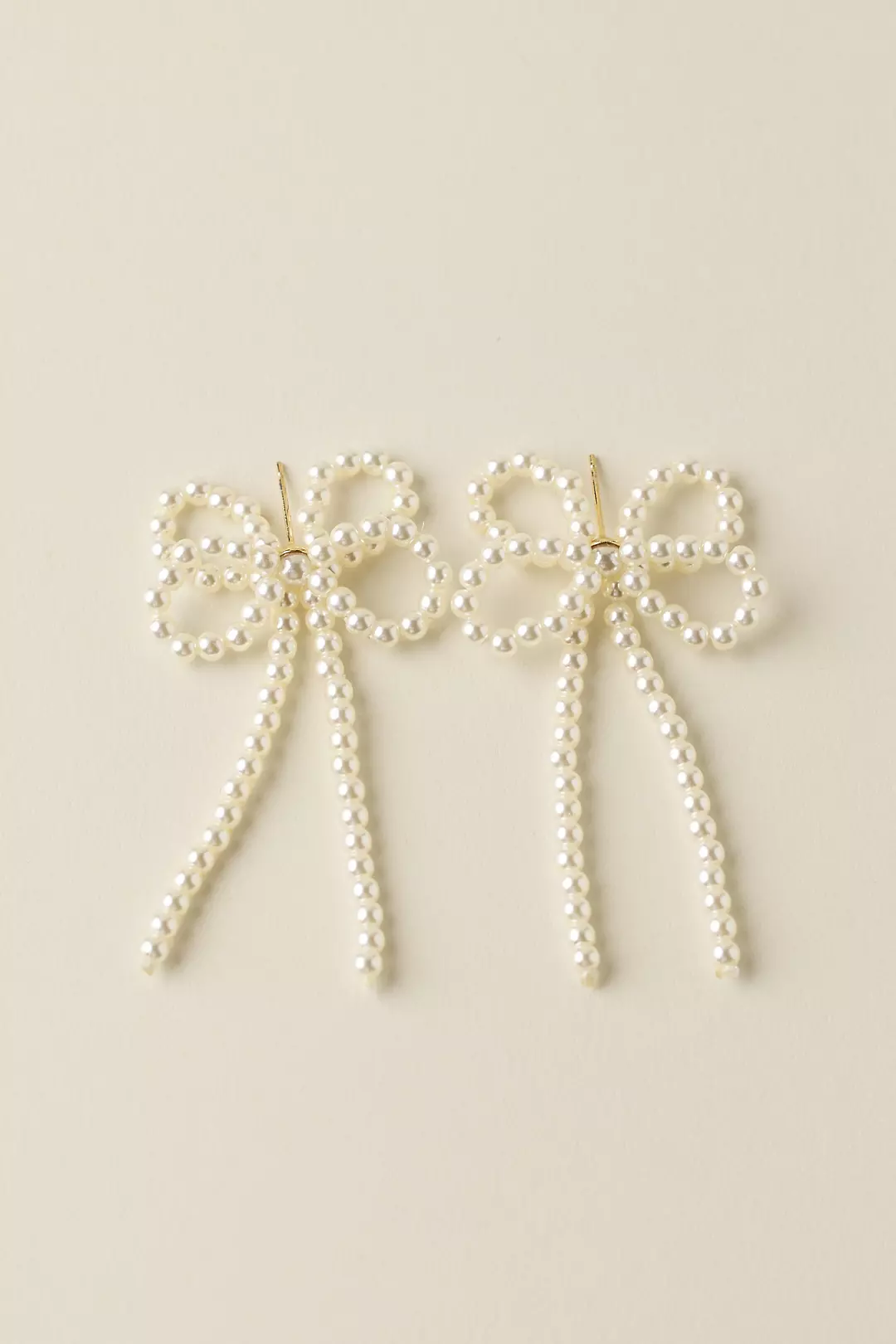 Pearl Bow Earrings