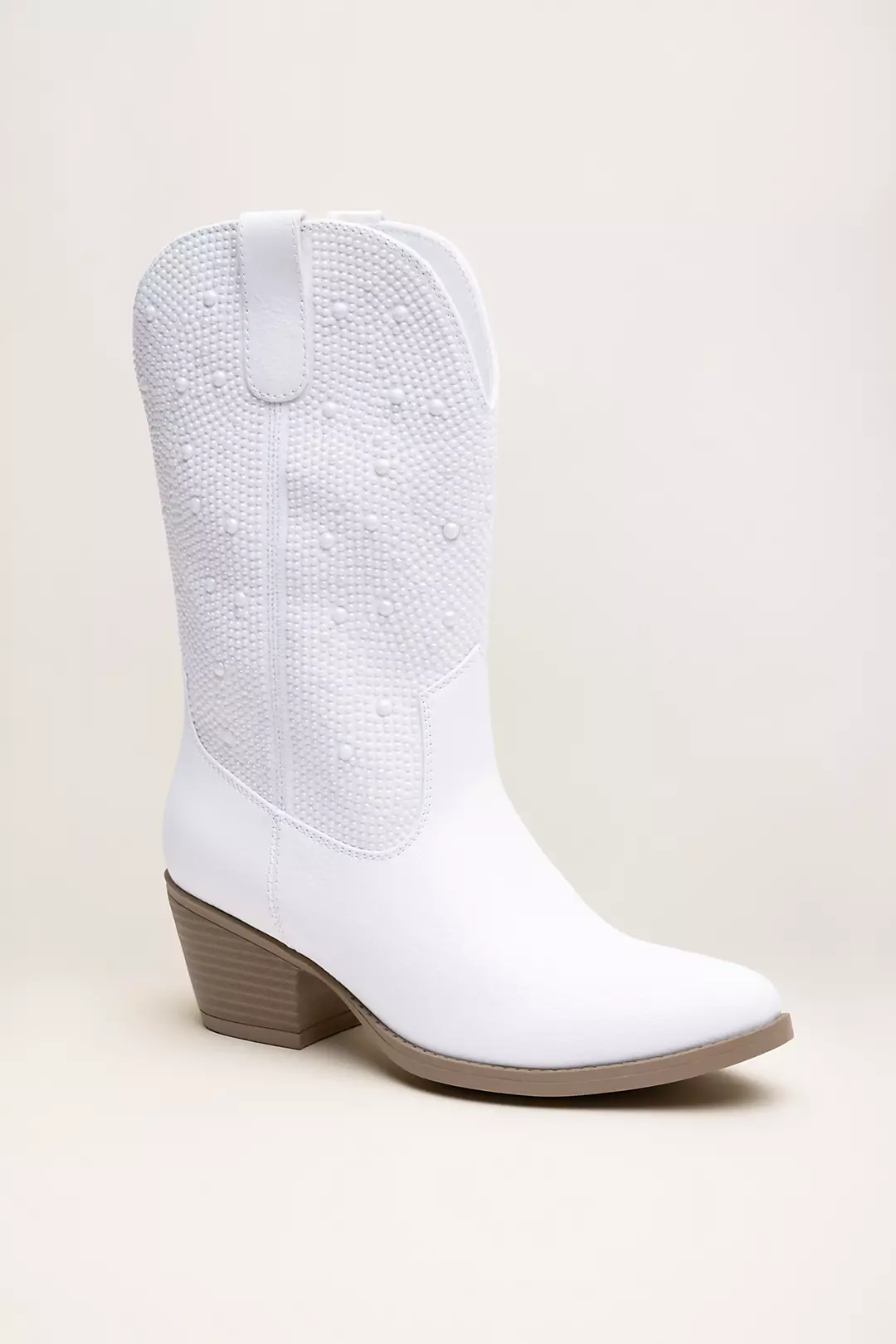 Pearl Embellished Western Cowboy Boots - Image 7