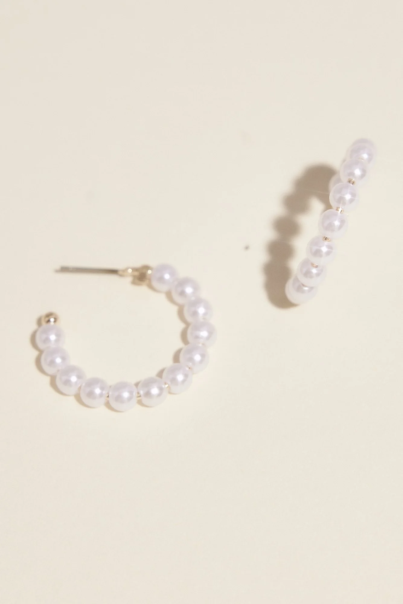 Pearl Hoop Earrings